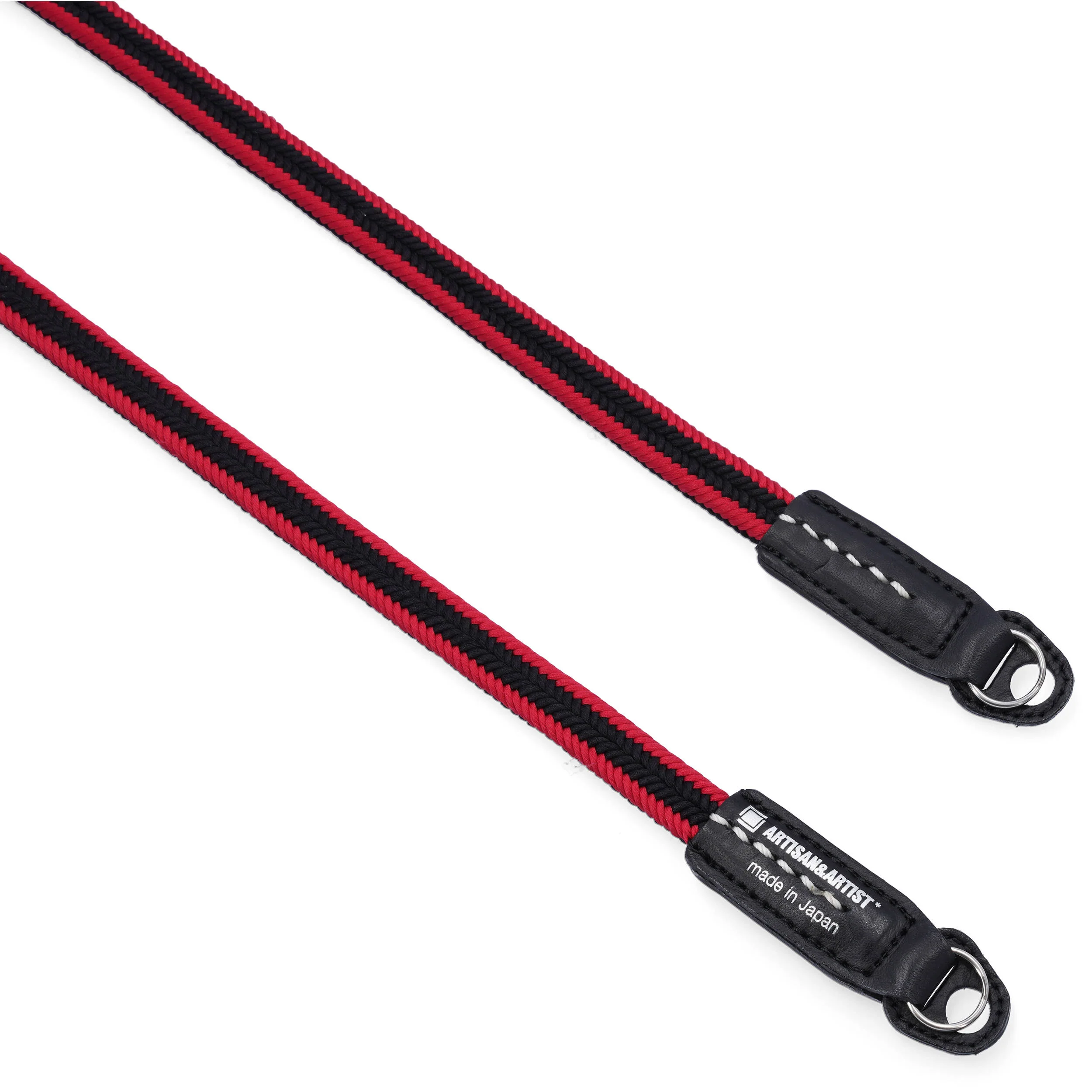 Artisan & Artist ACAM-320A Silk Cord Camera Strap (Black/Red) - Image 3