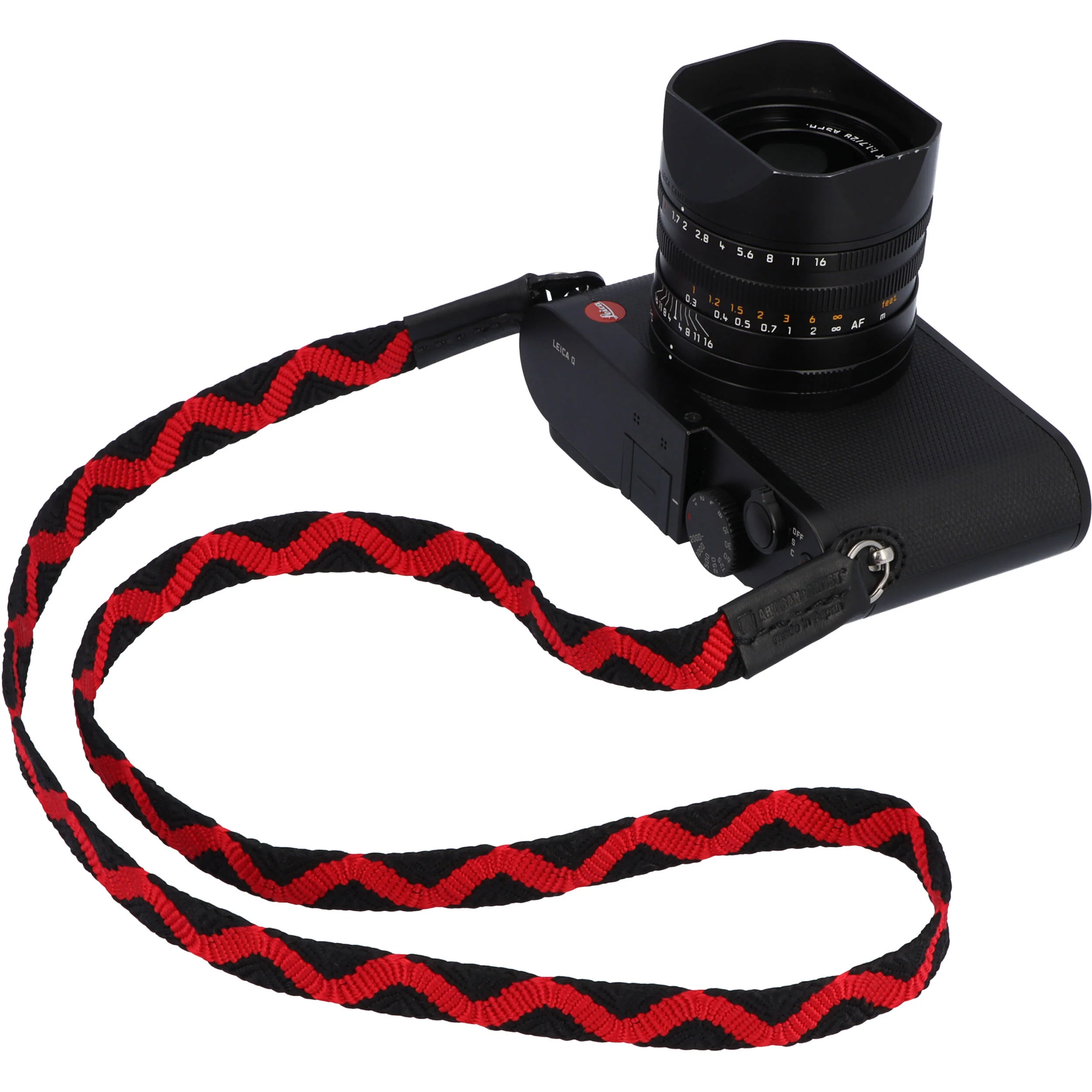 Artisan & Artist Sasanami Silk Strap (Black/Red, 38.5") - Image 5