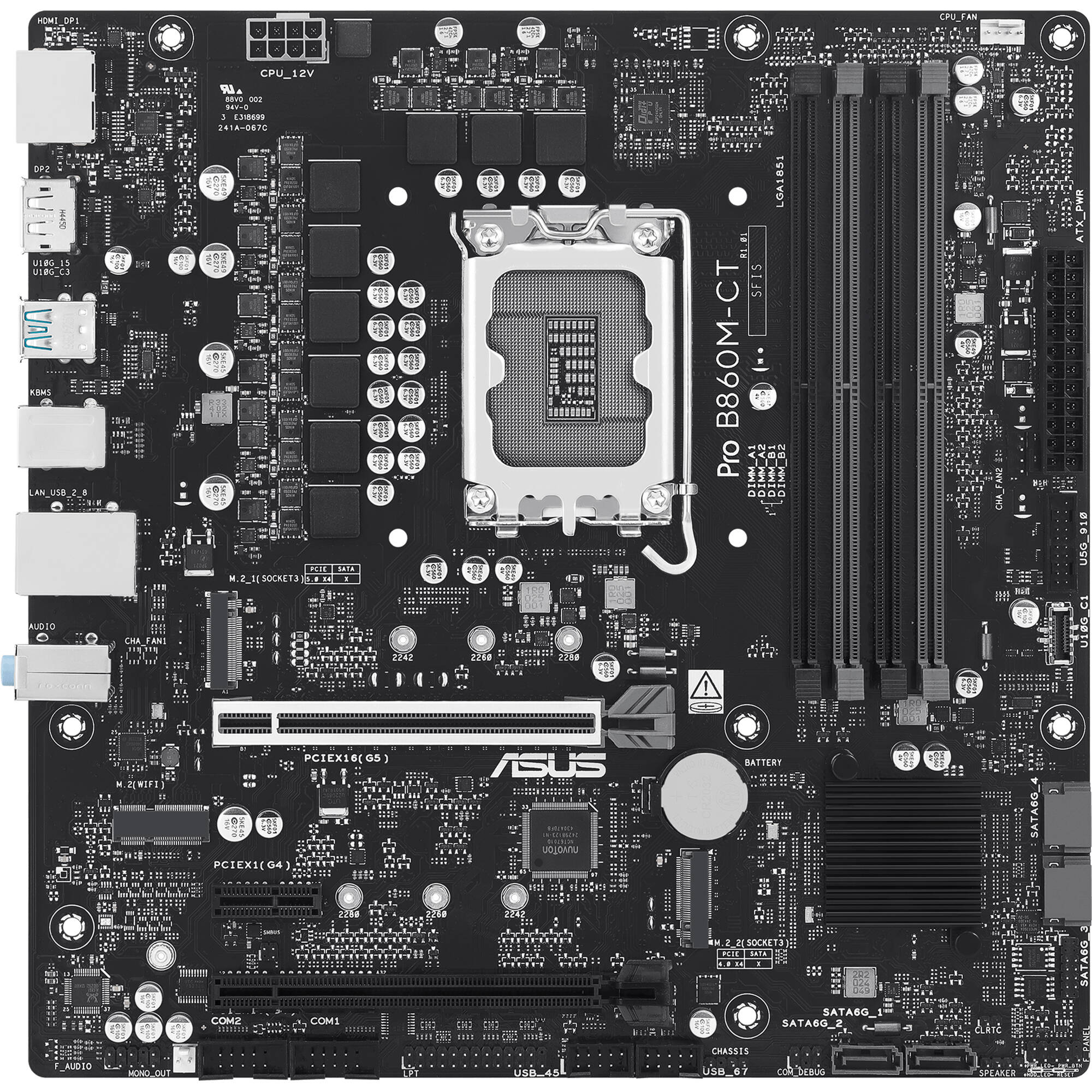 ASUS Pro B860M-CT-CSM LGA 1851 Micro-ATX Motherboard - Image 3