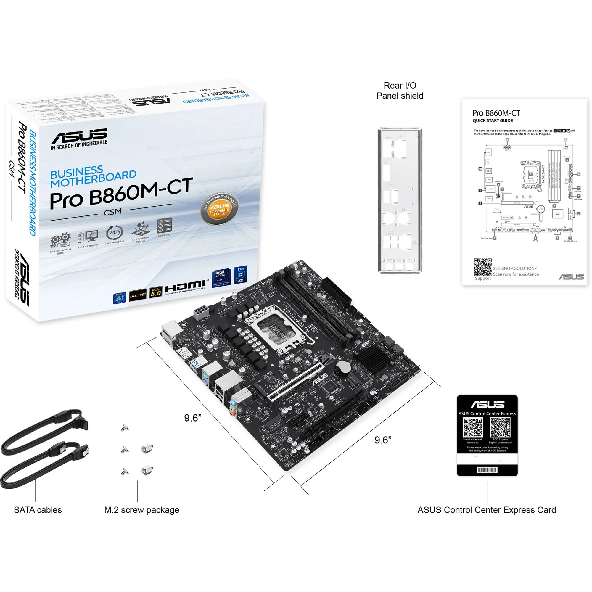 ASUS Pro B860M-CT-CSM LGA 1851 Micro-ATX Motherboard - Image 6