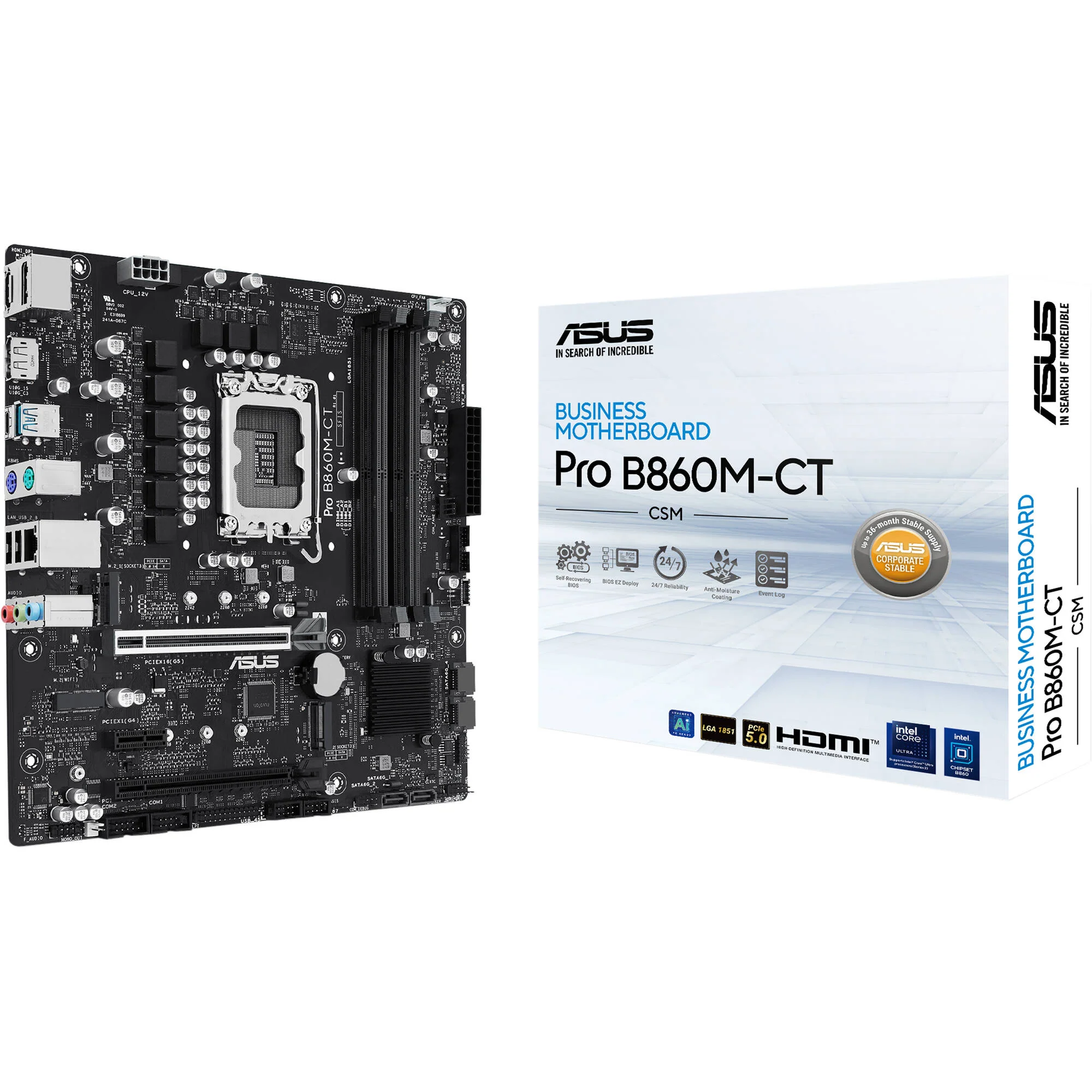 ASUS Pro B860M-CT-CSM LGA 1851 Micro-ATX Motherboard - Image 7
