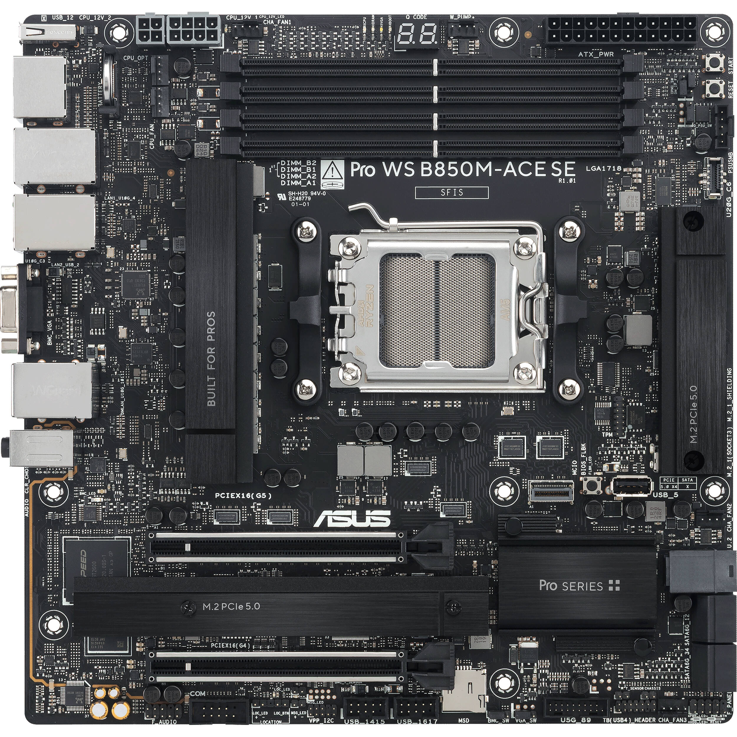 ASUS Pro WS B850M-ACE SE AM5 mATX Motherboard - Image 5