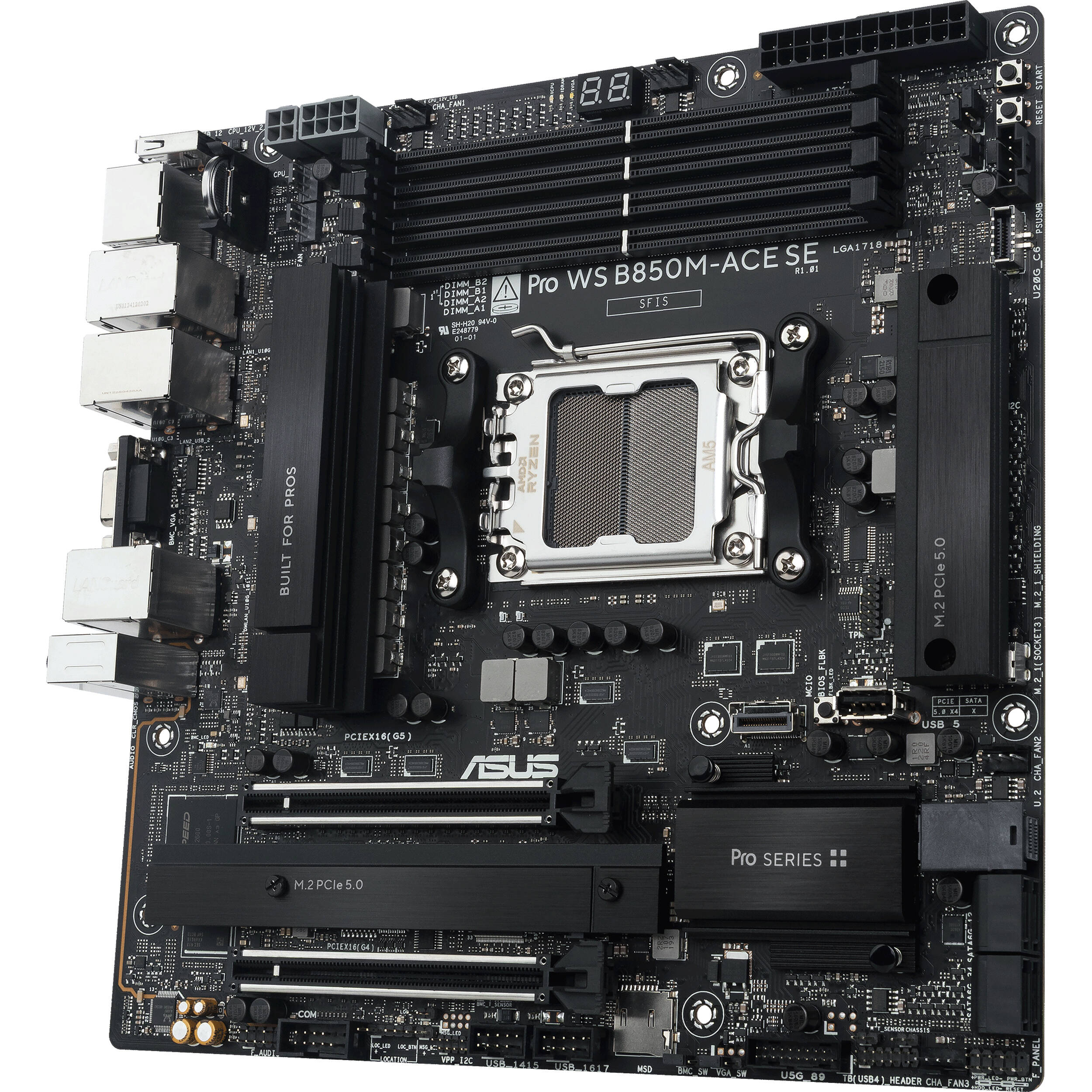ASUS Pro WS B850M-ACE SE AM5 mATX Motherboard - Image 6