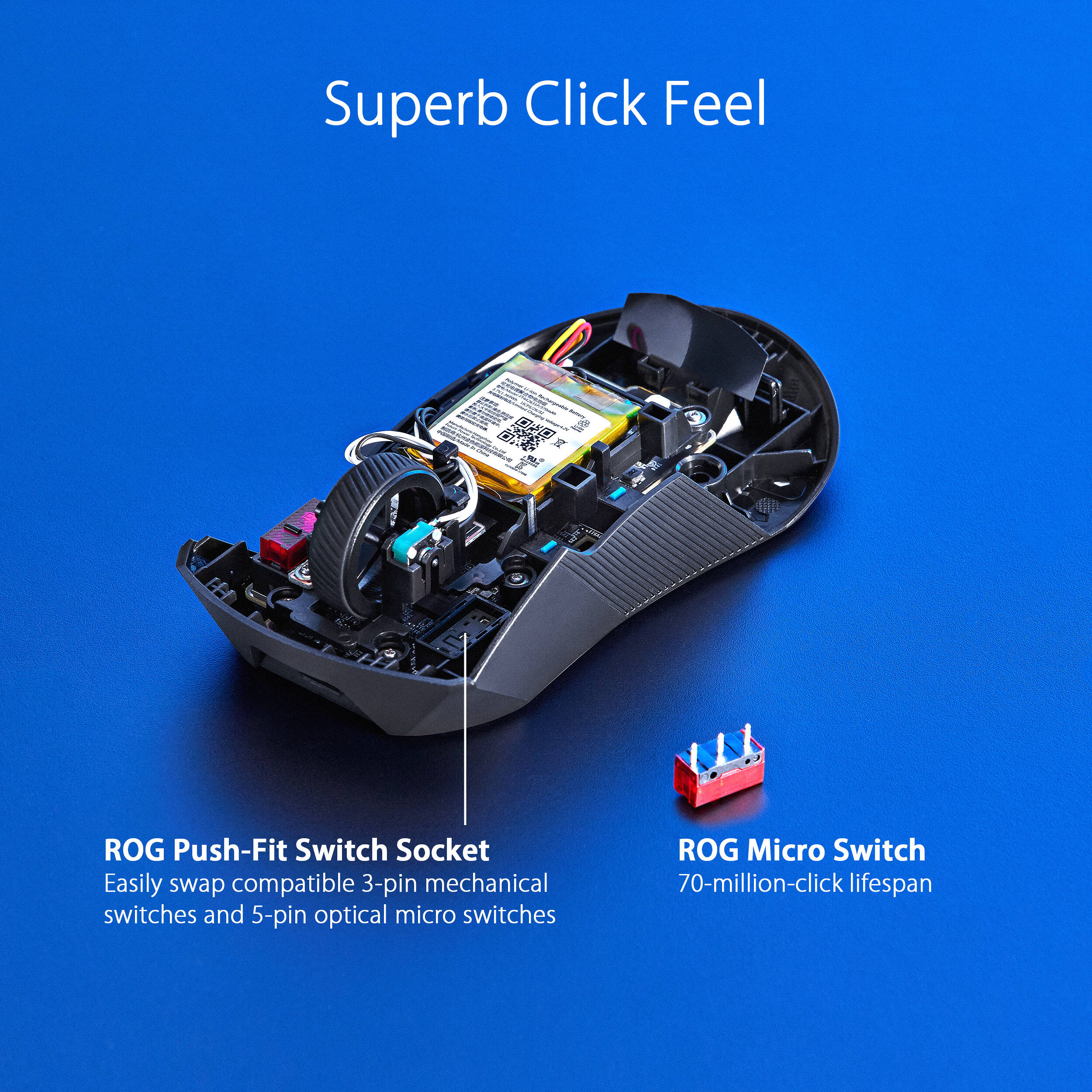 ASUS ROG Gladius III Wireless Gaming Mouse (Black) - Image 5