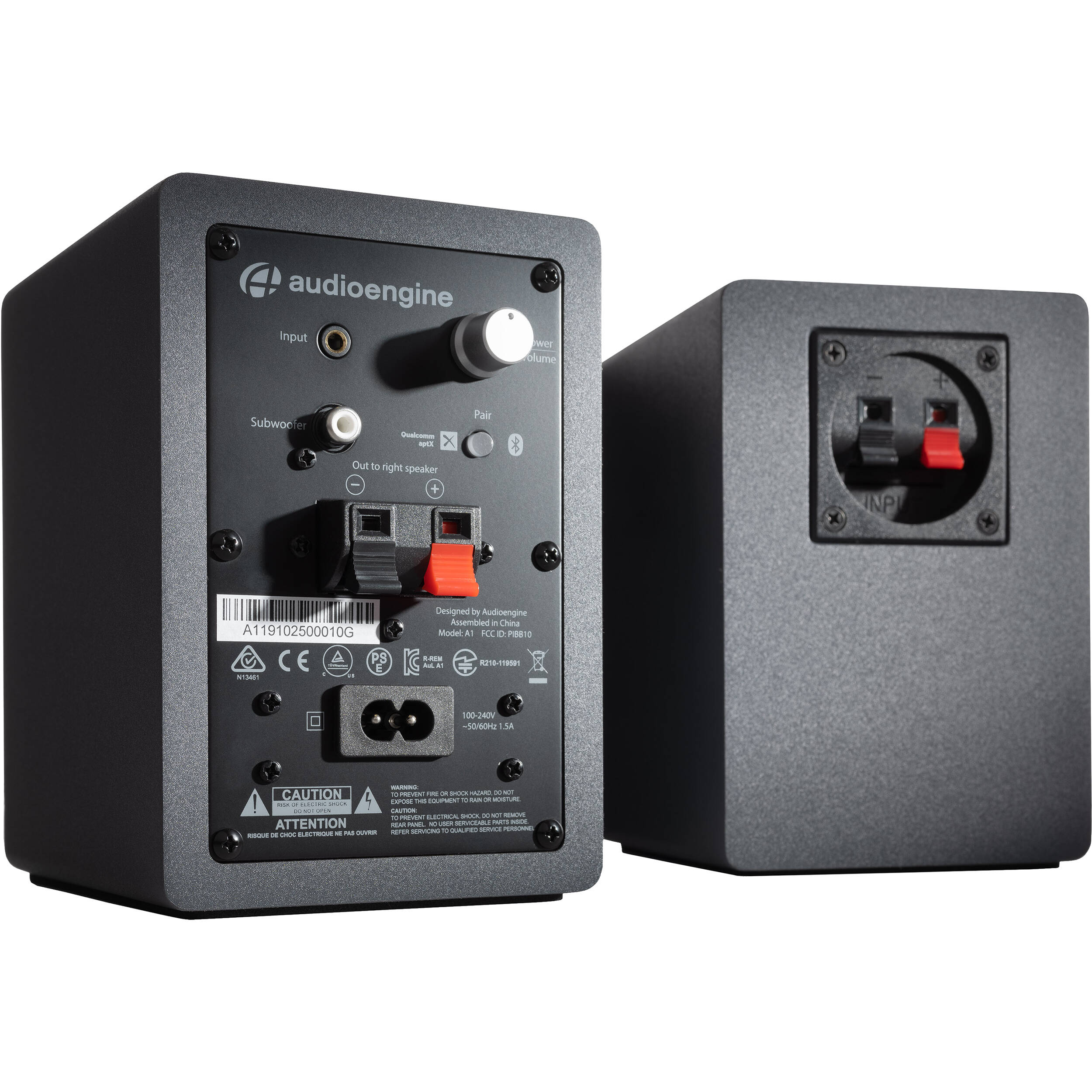 Audioengine A1 Bluetooth Speaker System (Gray, Pair) - Image 4
