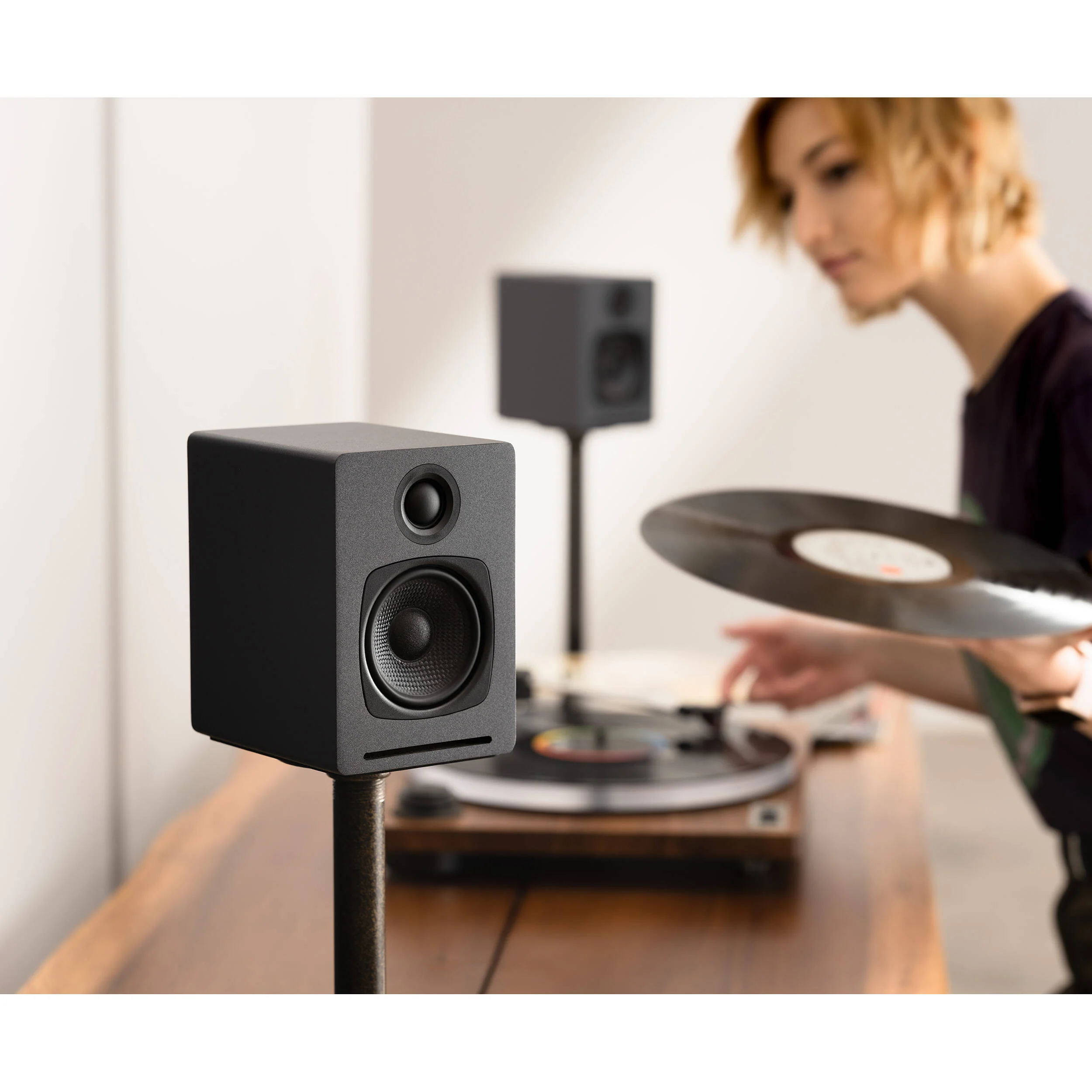 Audioengine A1 Bluetooth Speaker System (Gray, Pair) - Image 5