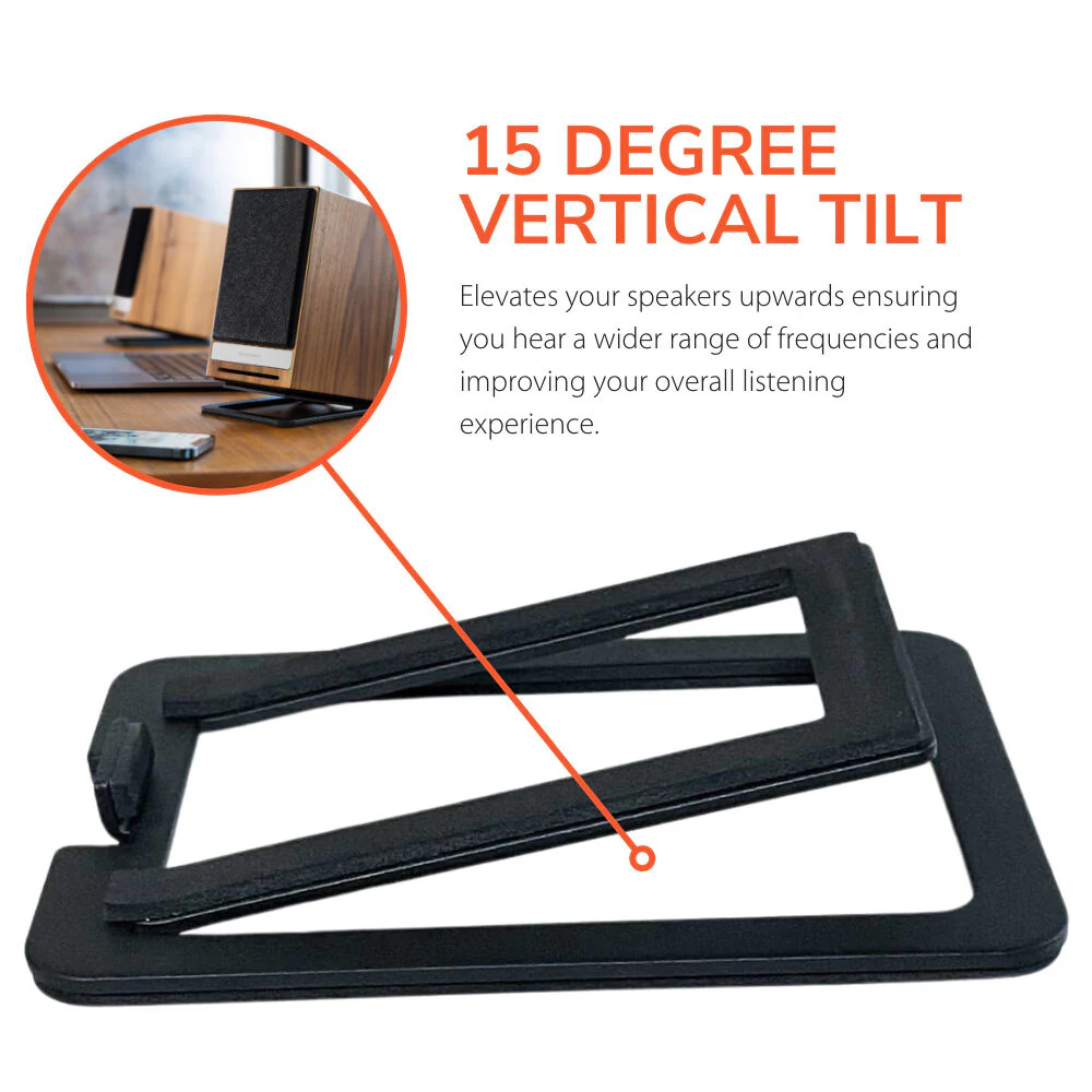 Audioengine DS1M Desktop Speaker Stands (Black, Pair) - Image 4