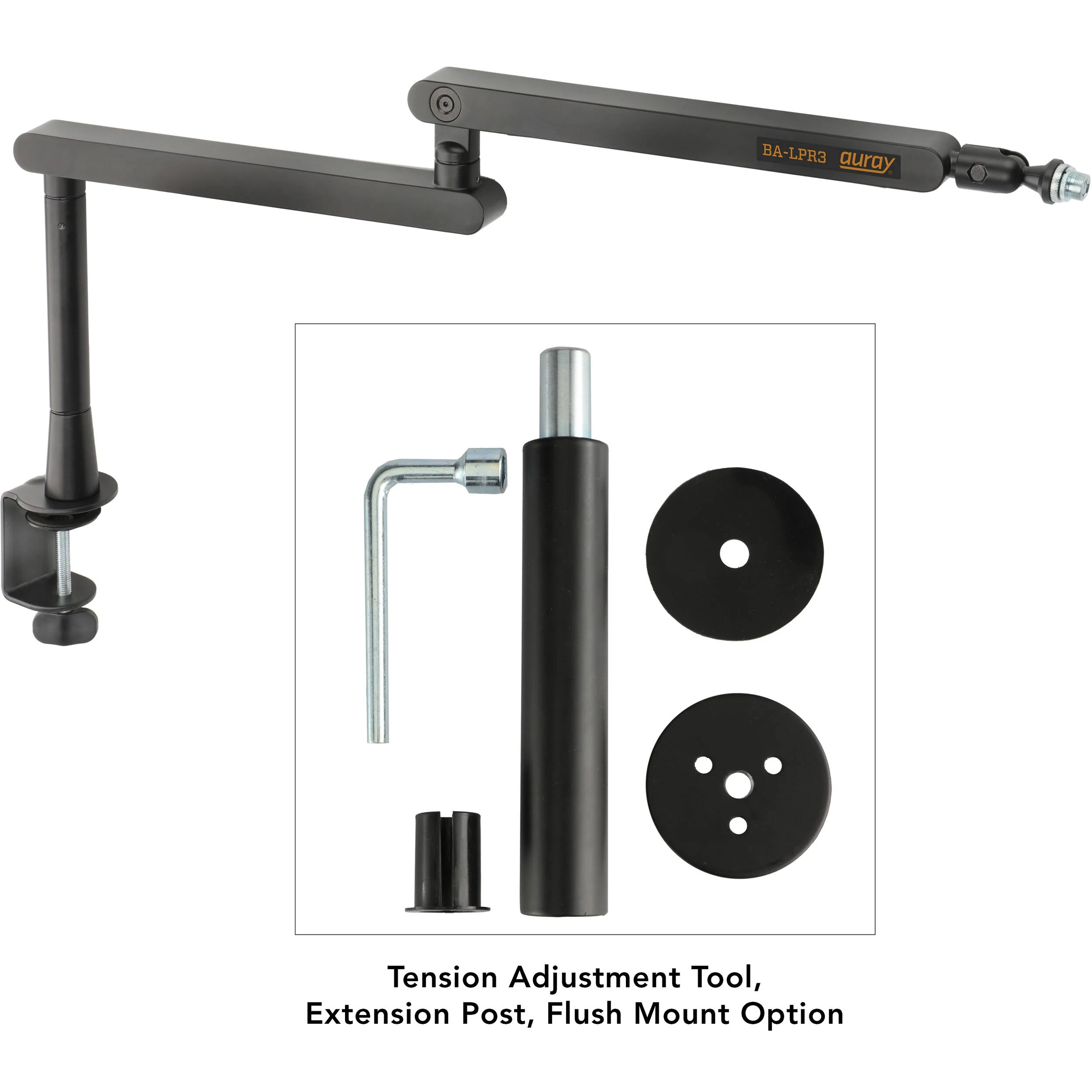 Auray BA-LPR Low-Profile Broadcast Arm with Riser - Image 5