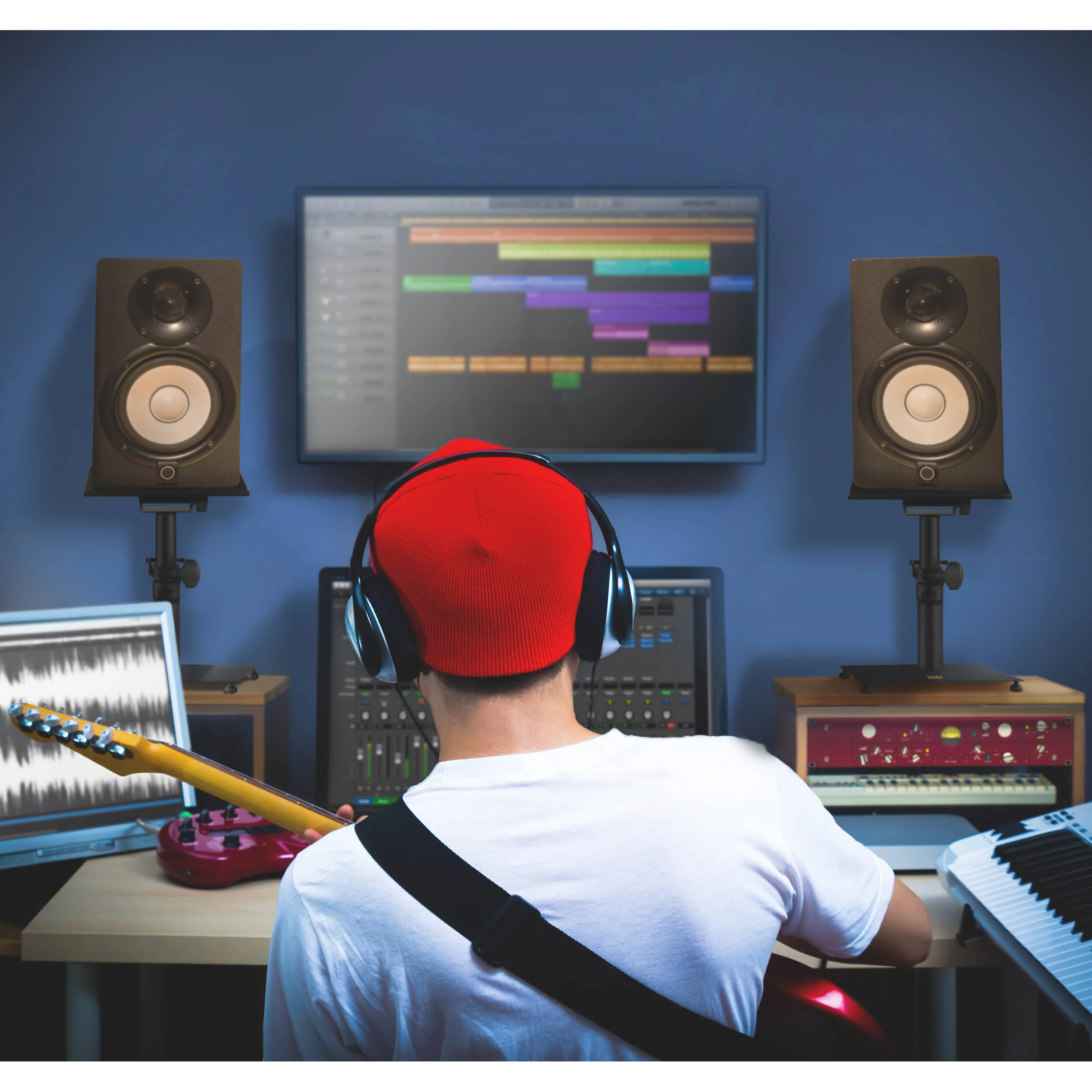 Auray SMS-10DT Adjustable Desktop Studio Monitor Stand with Base (Pair) - Image 5