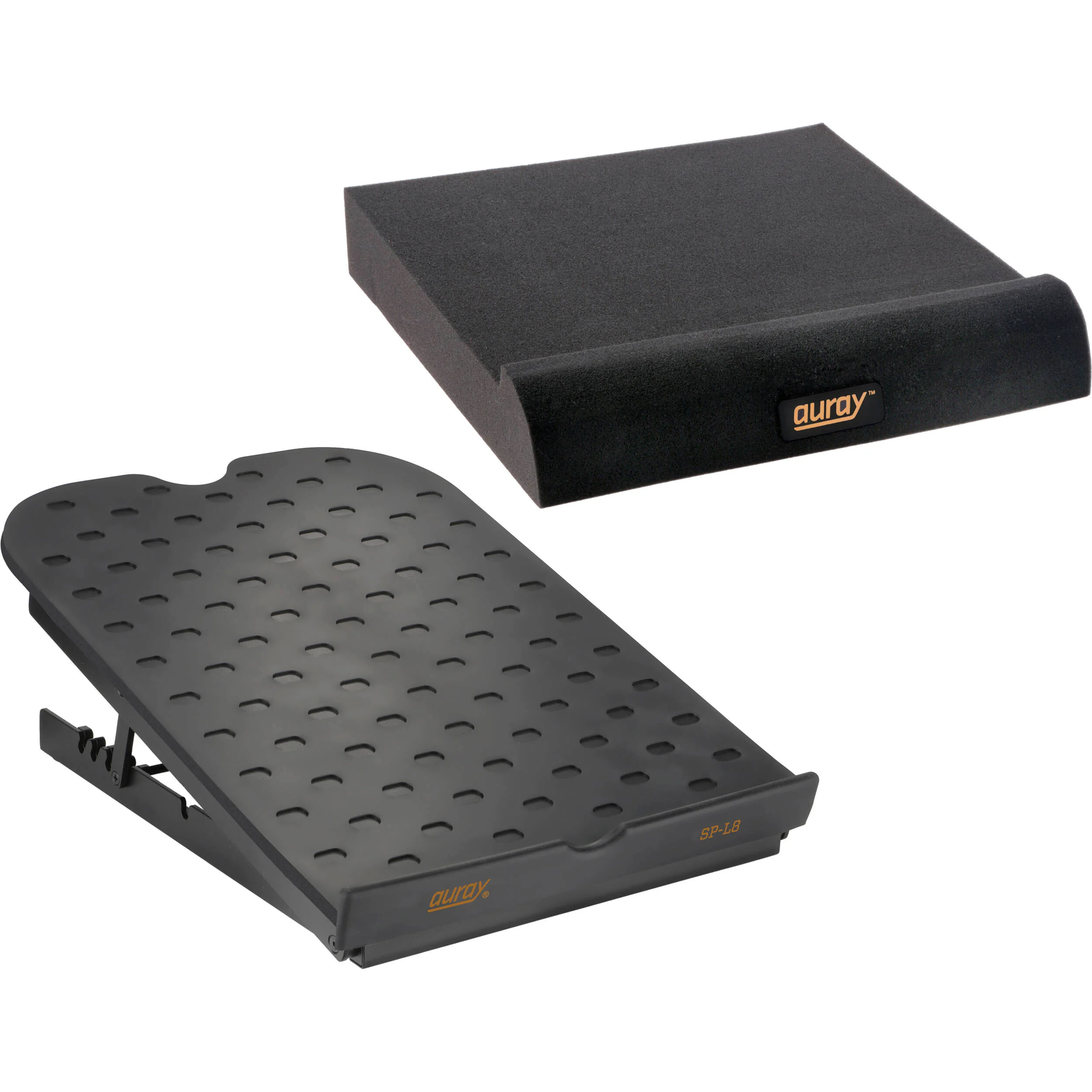Auray SP-L8 Desktop Studio-Monitor Stand with ISO Pads (Pair, Large) - Image 4