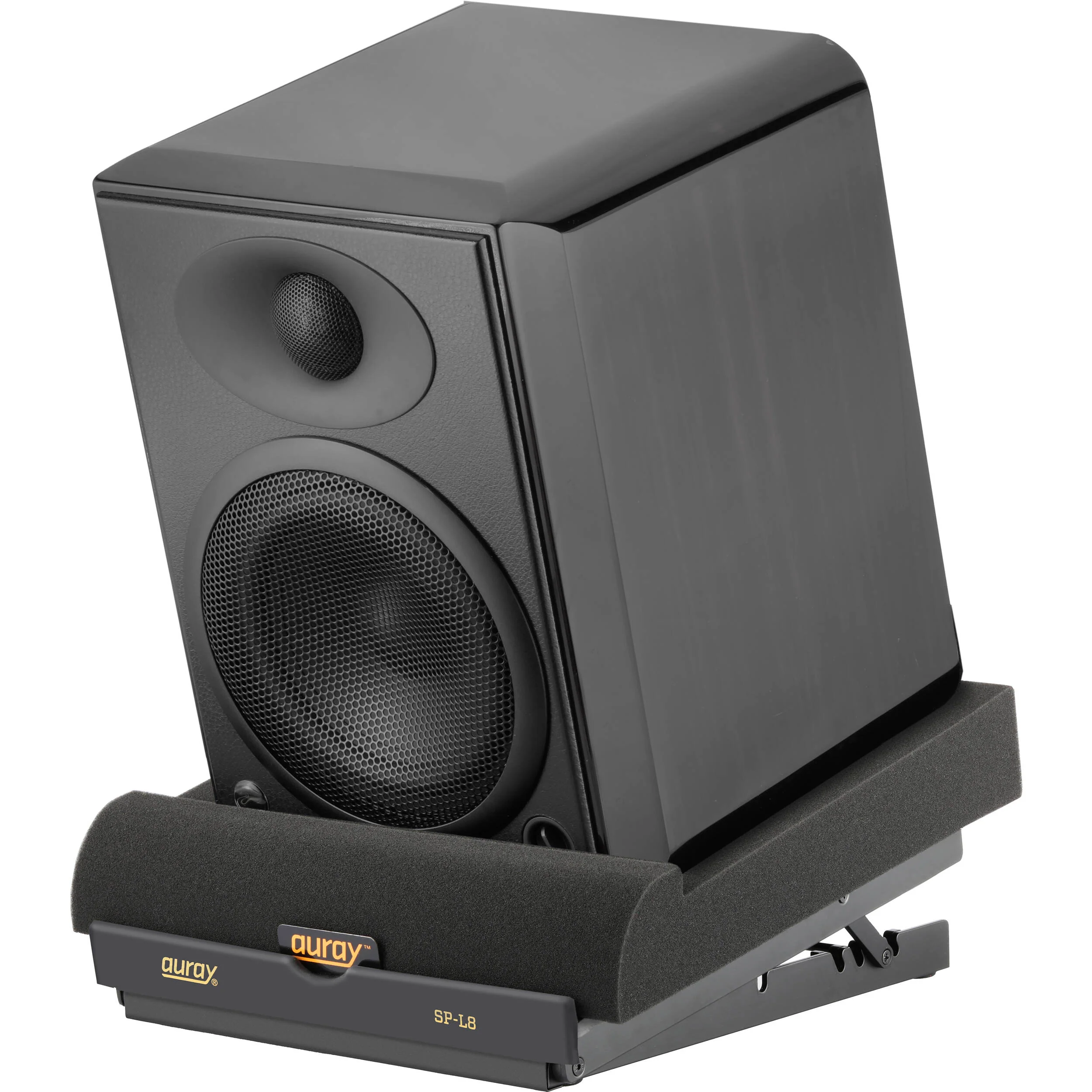 Auray SP-L8 Desktop Studio-Monitor Stand with ISO Pads (Pair, Large) - Image 5