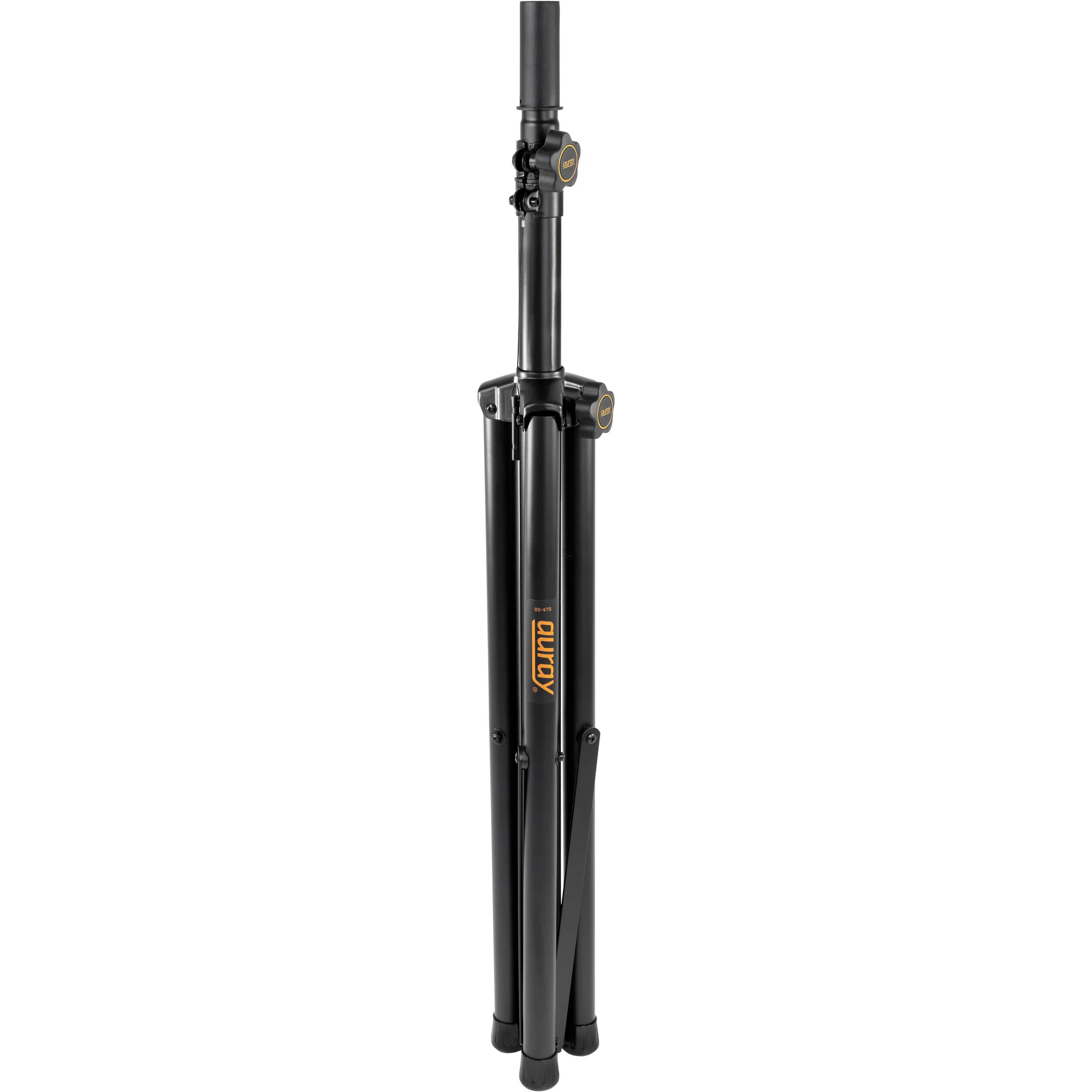 Auray SS-47S-PB Deluxe Height-Adjustable Steel Speaker Stands with Tripod Base and Carrying Case - Image 6