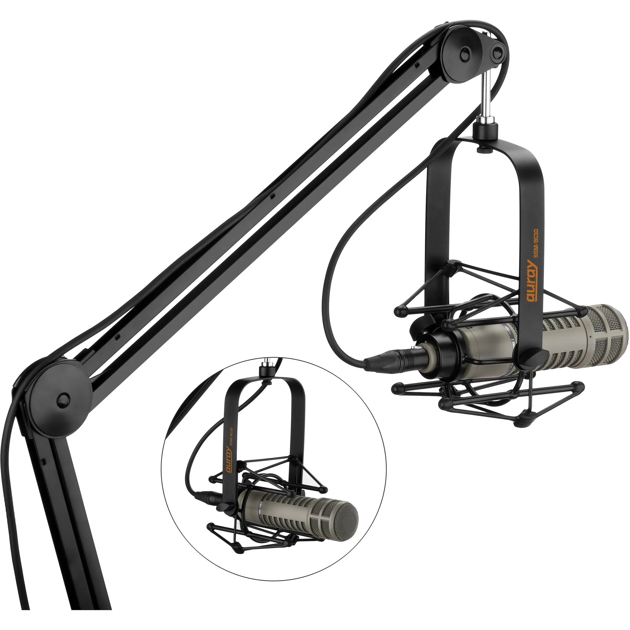 Auray SSM-BC10 Microphone Suspension Shockmount (Black Matte) - Image 3
