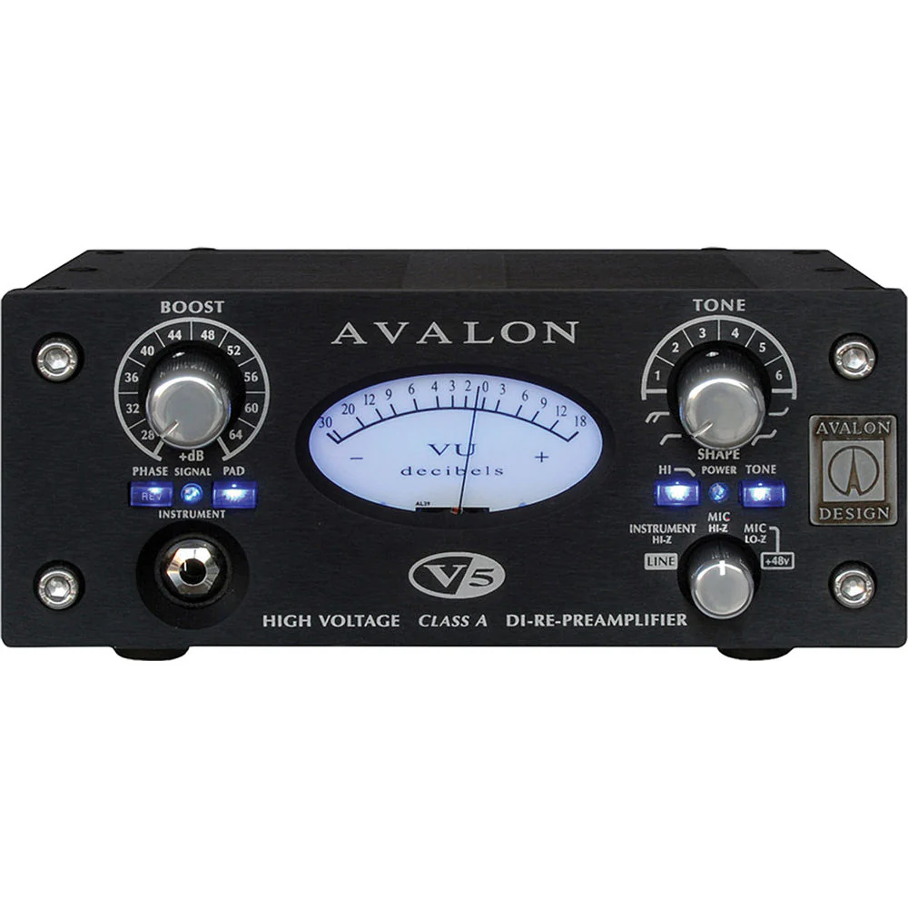 Avalon Design V5 Pure Class A Microphone Preamplifier (Black)