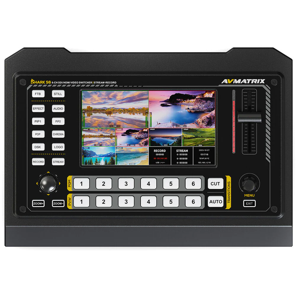 AVMATRIX Shark S6 6-Channel HDMI/SDI Video Switcher - Image 3