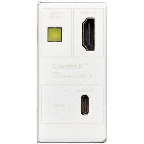 AVPro Edge ConferX HDMI/USB Type-C over HDBaseT Wall Plate Transmitter (White) - Image 5