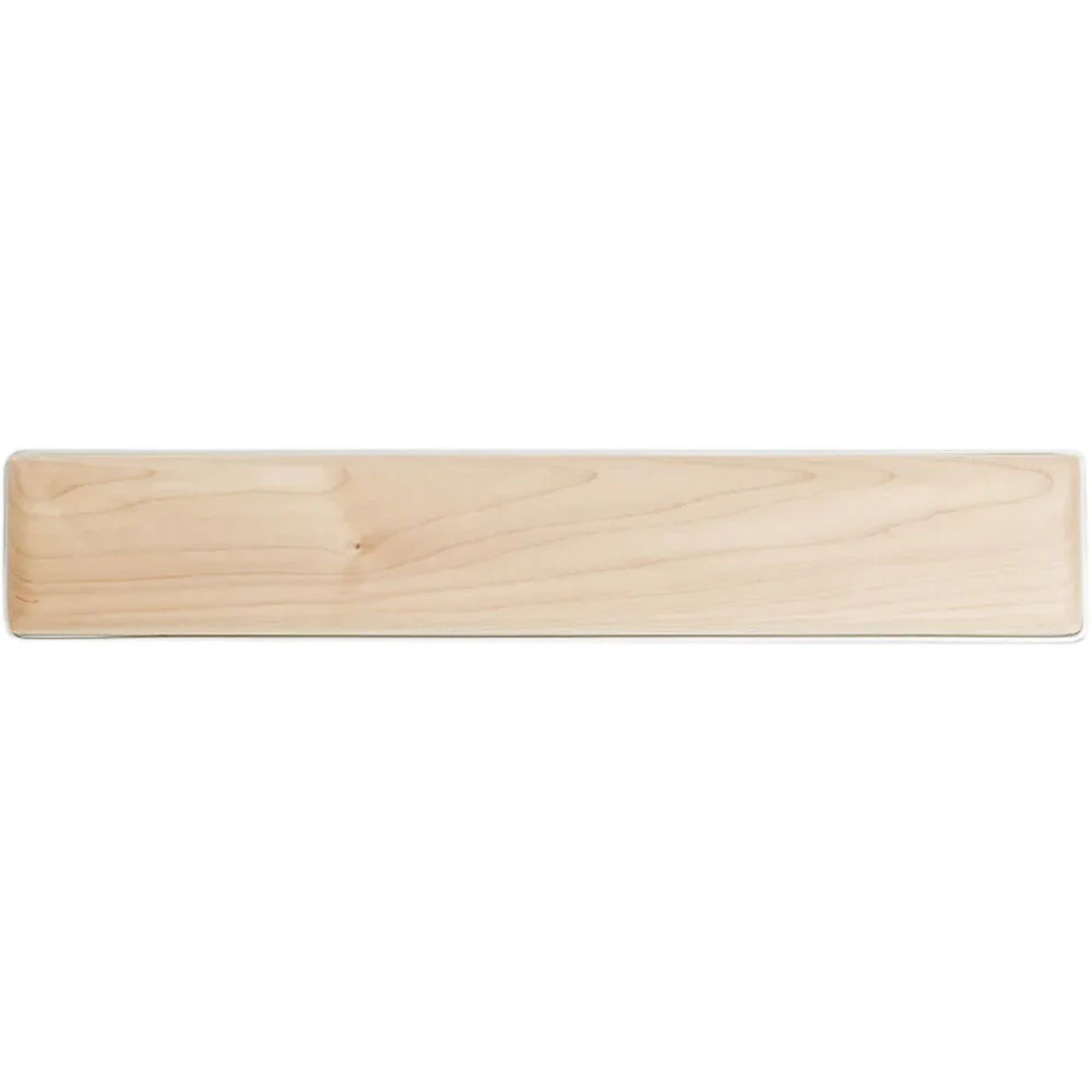 AZIO Maple Retro Classic Palm Rest (Maple Wood Veneer / Aluminum Frame) - Image 2