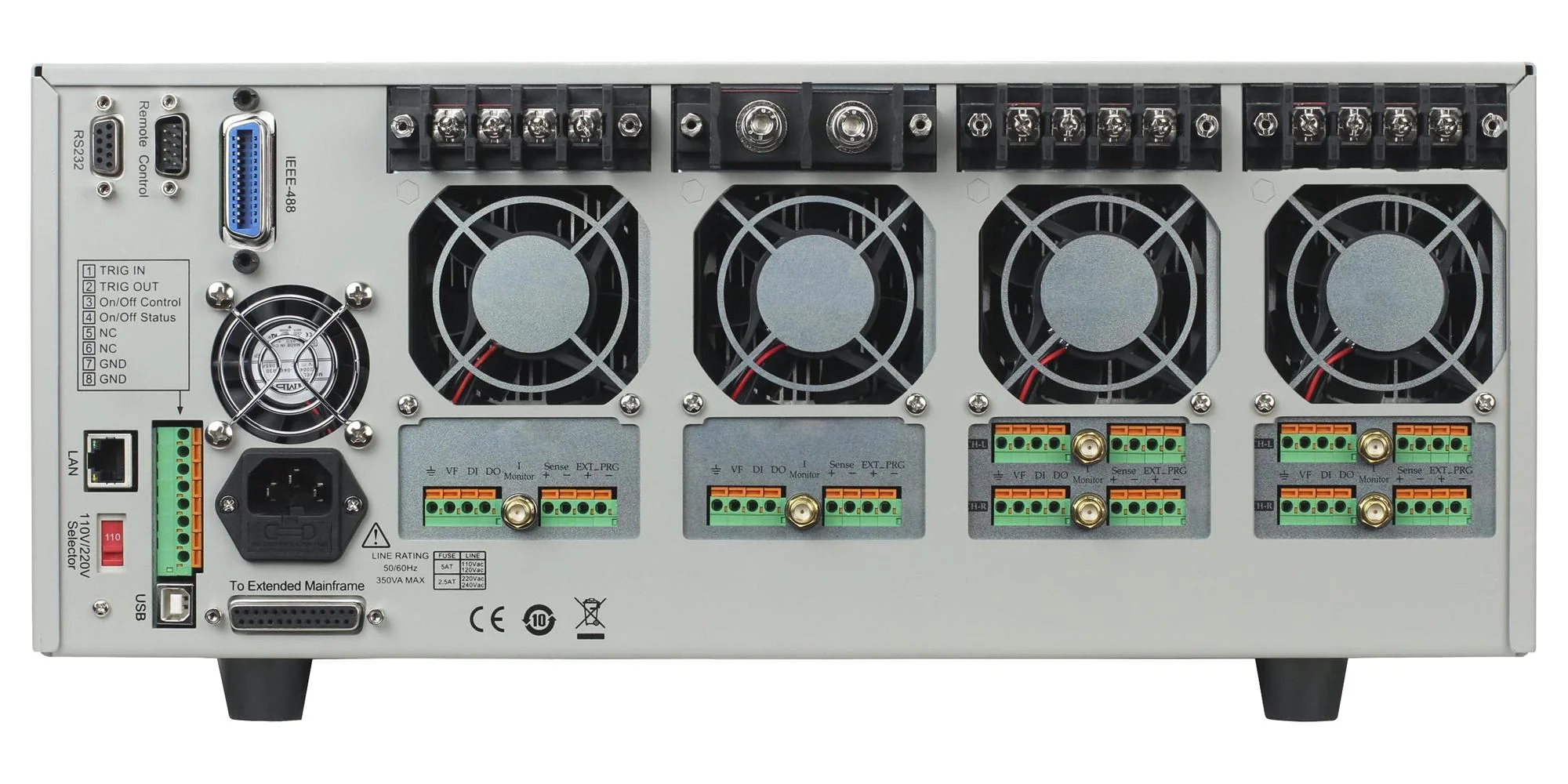 B&K Precision MDL4U001 MDL4U001 Chassis 4 Slots 4U MDL4U Series Mainframe 440 mm W 177.3 H 549 D - Image 4