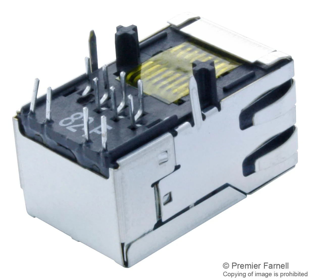 BEL Magnetic Solutions SI-50170-F Modular Connector RJ45 Jack 1 x (Port) 8P8C Cat5 Through Hole Mount - Image 2