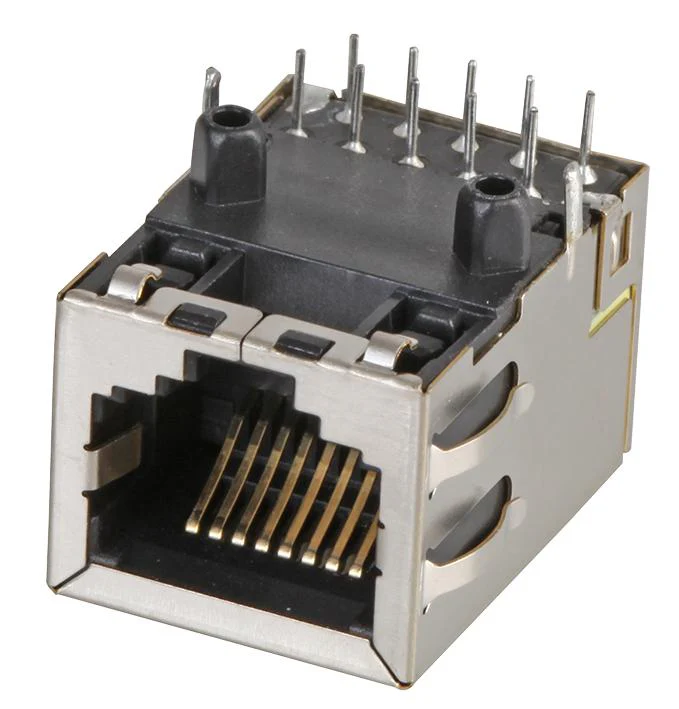 BEL Magnetic Solutions SI-61007-F Modular Connector RJ45 Jack 1 x (Port) 8P8C Cat5e Through Hole Mount
