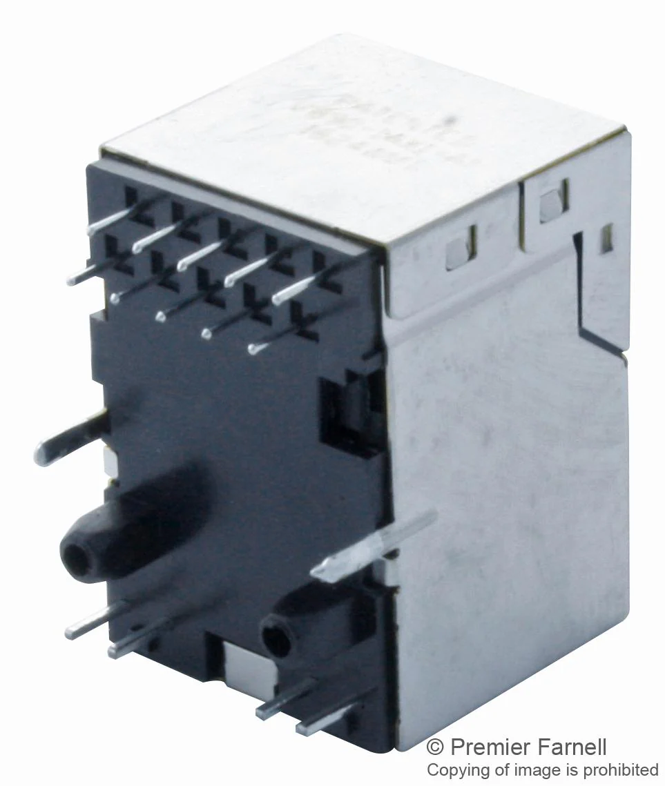 BEL Magnetic Solutions V890-1AX1-A1 Modular Connector RJ45 Jack 1 x (Port) 8P8C Cat5e Through Hole Mount - Image 2