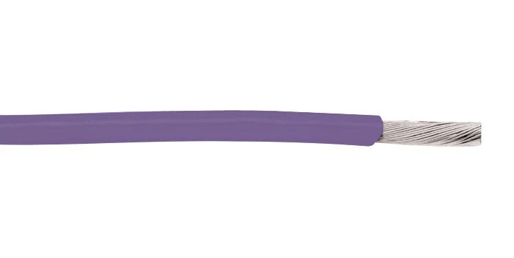 BELDEN 83005 0071000 Wire, Hook Up, Hi Temp, PTFE, Violet, 22 AWG, 1000 ft