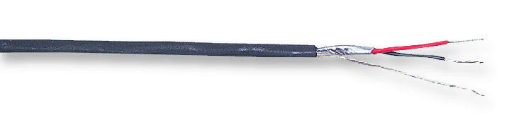 BELDEN 8451 010U1000 Multipair Screened Cable, Audio Instrumentation, Black, 1 Pair, 22 AWG, 0.325 mm², 1000 ft, 304.8 m