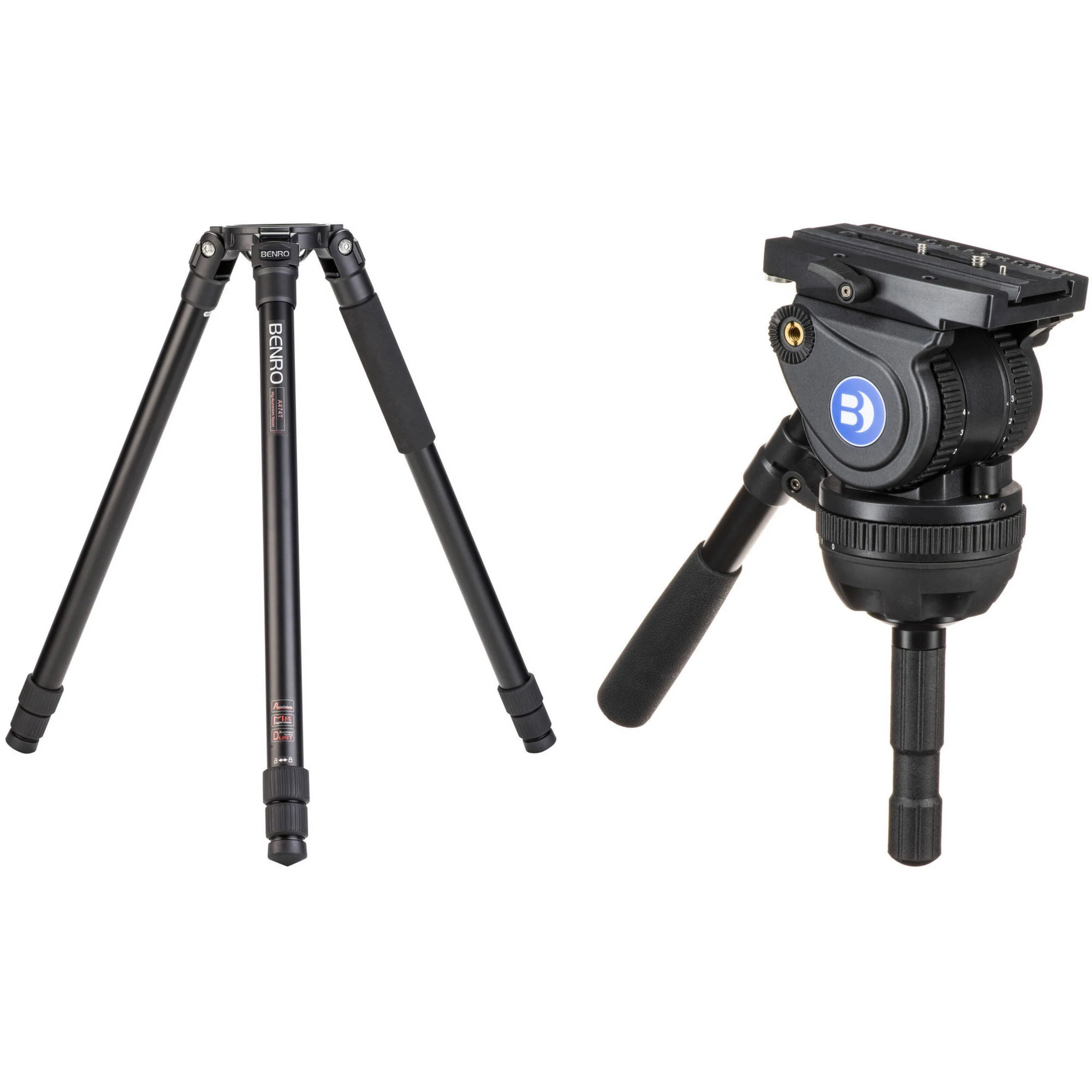 Benro A474T Tripod and BV10H 100mm Video Head Kit