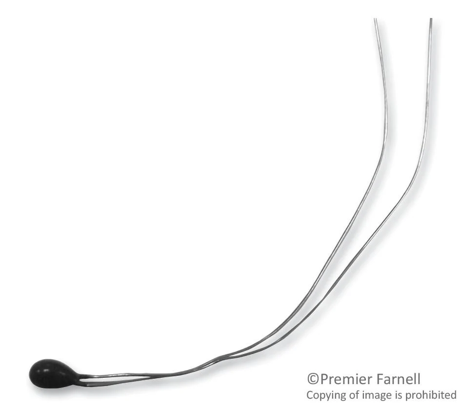 BETATHERM 2.2K3A1B Thermistor, NTC, 2.252 kohm, BetaCurve-1 Series, 3892 K, Through Hole, Radial Leaded