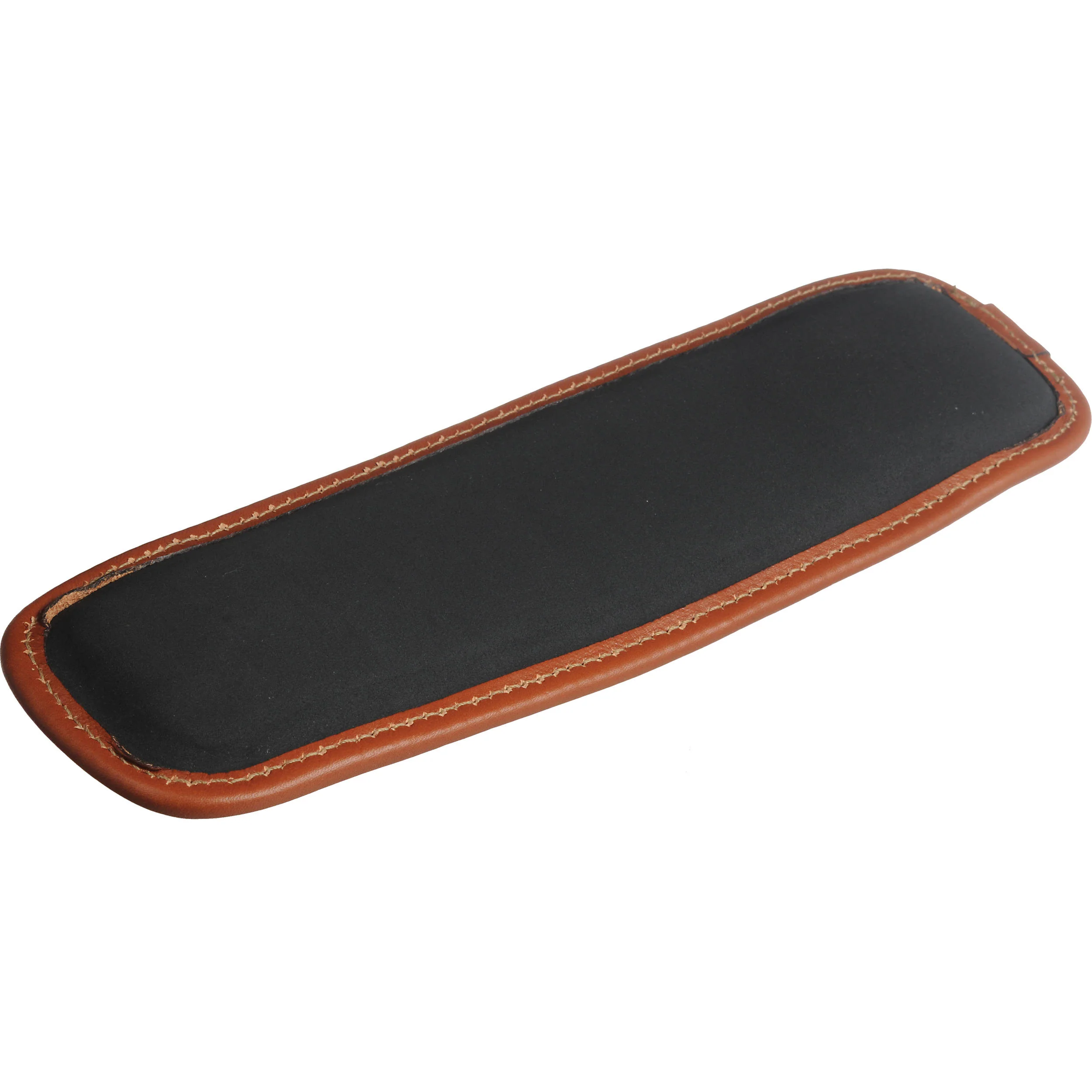 Billingham SP40 Shoulder Strap Pad (Tan Leather / Antique Studs) - Image 2