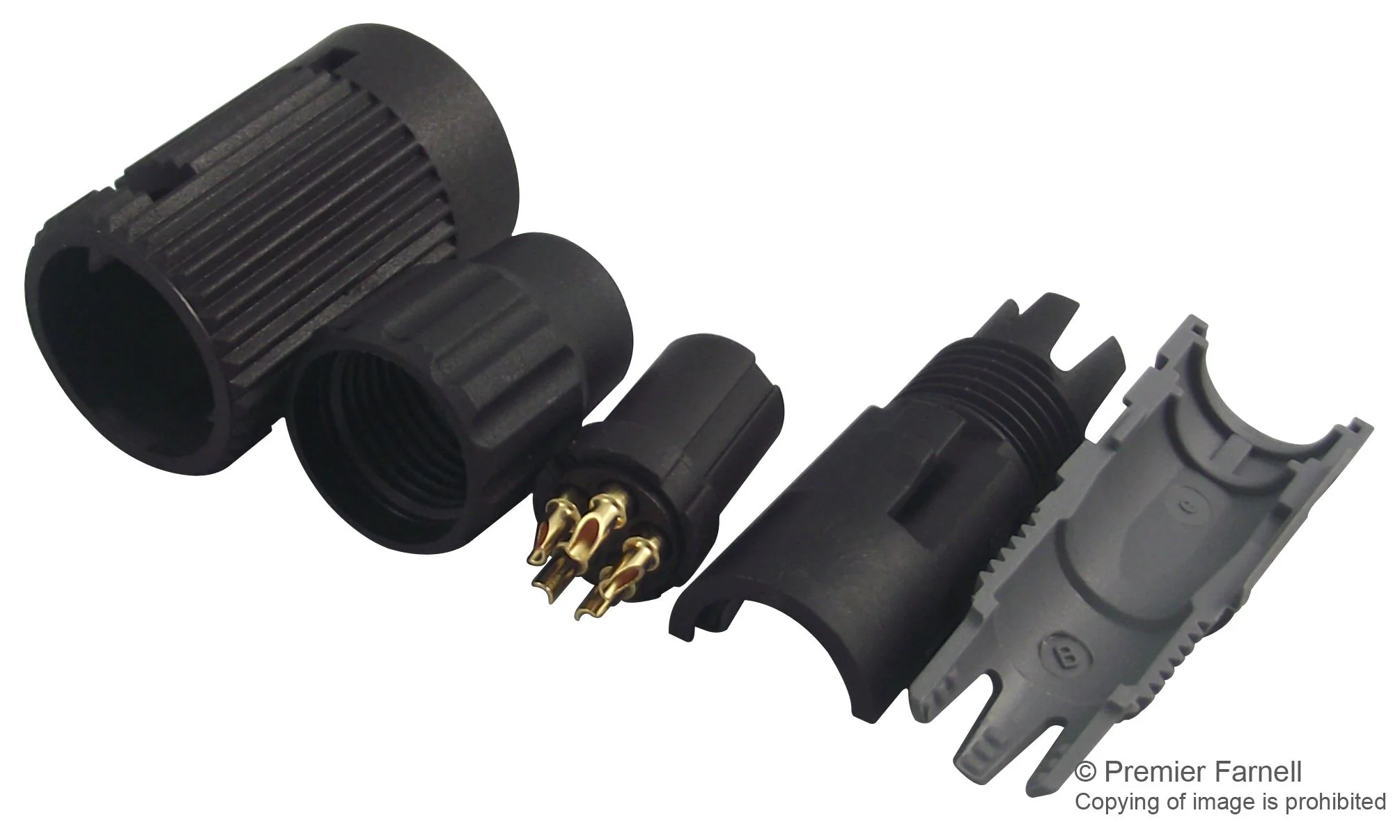 BINDER 99 0996 100 05 Circular Connector, 710 Series, Cable Mount Receptacle, 5 Contacts, Solder Socket - Image 2