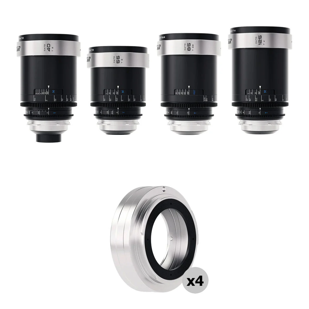 BLAZAR LENS CATO 40/55/85/125mm Full-Frame 2x Anamorphic 4-Lens Set (ARRI PL)
