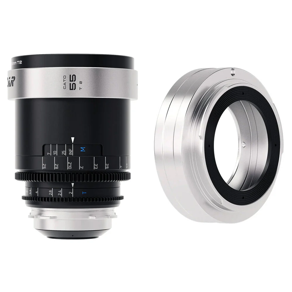 BLAZAR LENS CATO 55mm T2.0 Full-Frame 2x Anamorphic Lens & Adapter Bundle (ARRI PL/Canon EF)