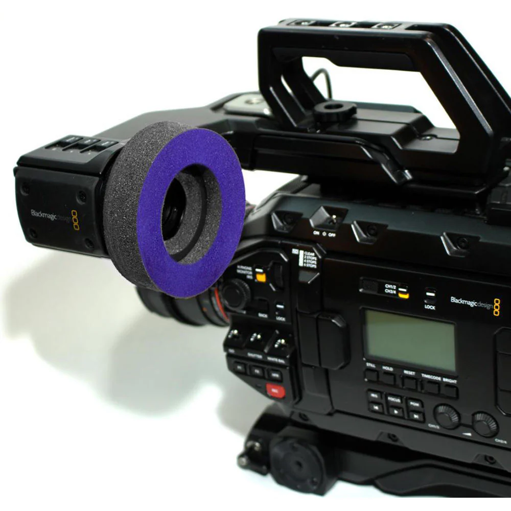 Bluestar Special Use Round Viewfinder Eyecushion for Blackmagic URSA (Ultrasuede, Purple) - Image 2