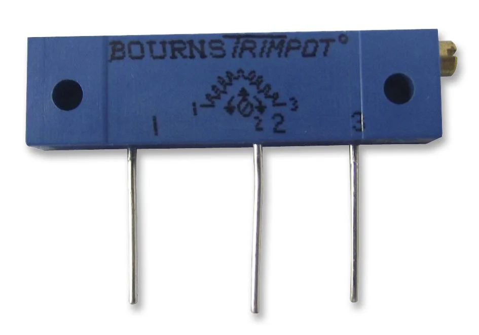 BOURNS 3059Y-1-501LF Trimmer Potentiometer, 500 ohm, 1 W, � 10%, Trimpot 3059 Series, 22 Turns, Through Hole