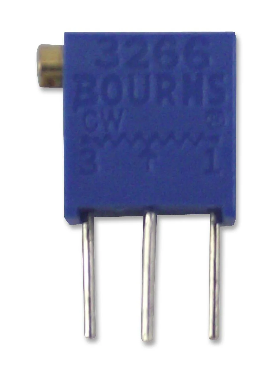 BOURNS 3266X-1-253LF Trimmer Potentiometer, 25 kohm, 250 mW, ± 10%, Trimpot 3266 Series, 12 Turns, Through Hole