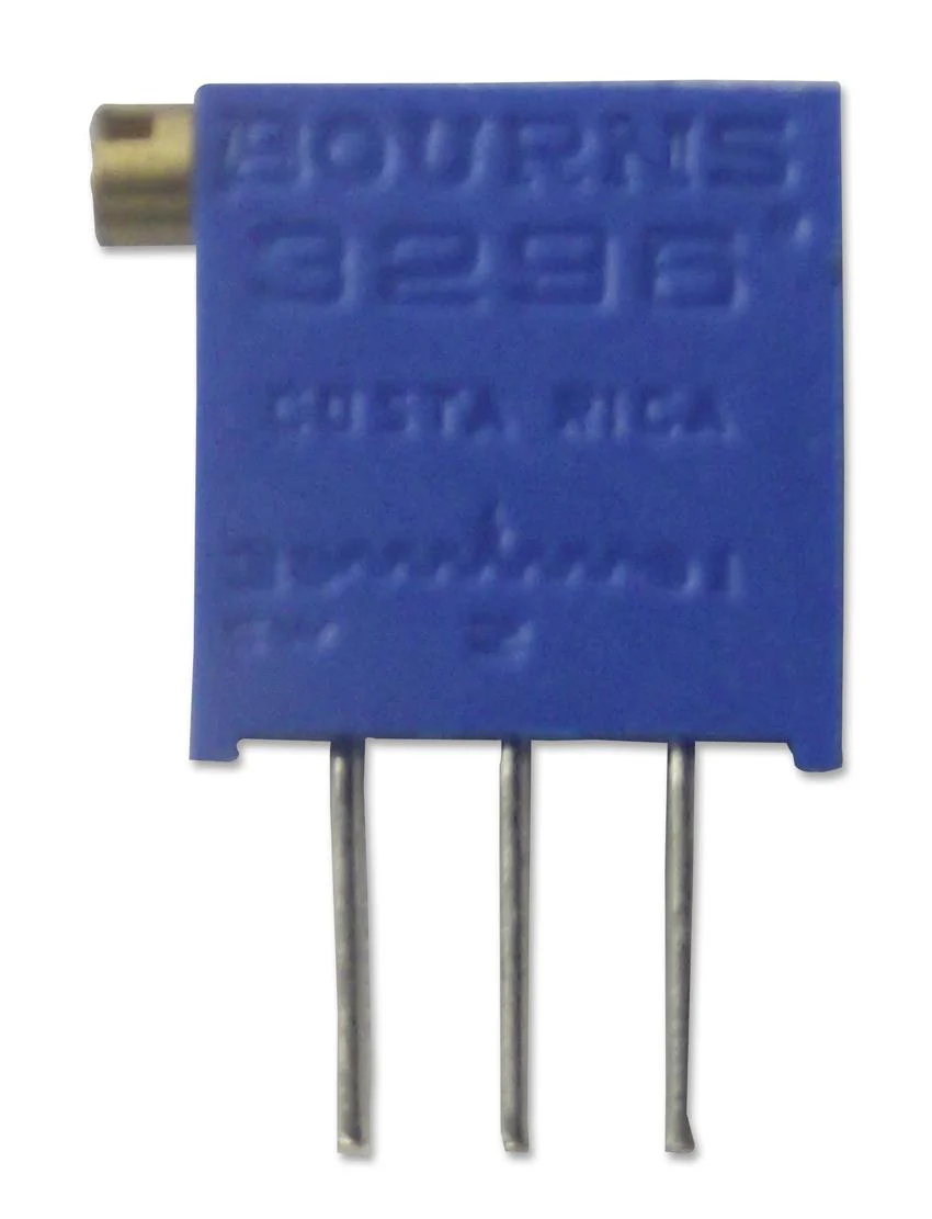 BOURNS 3296X-1-104LF Trimmer Potentiometer, 100 kohm, 500 mW, ± 10%, Trimpot 3296 Series, 25 Turns, Through Hole