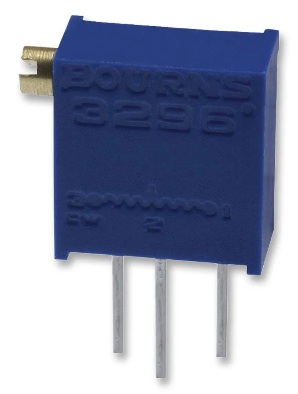BOURNS 3296Z-1-101LF Trimmer Potentiometer, 100 ohm, 500 mW, ± 10%, Trimpot 3296 Series, 25 Turns, Through Hole