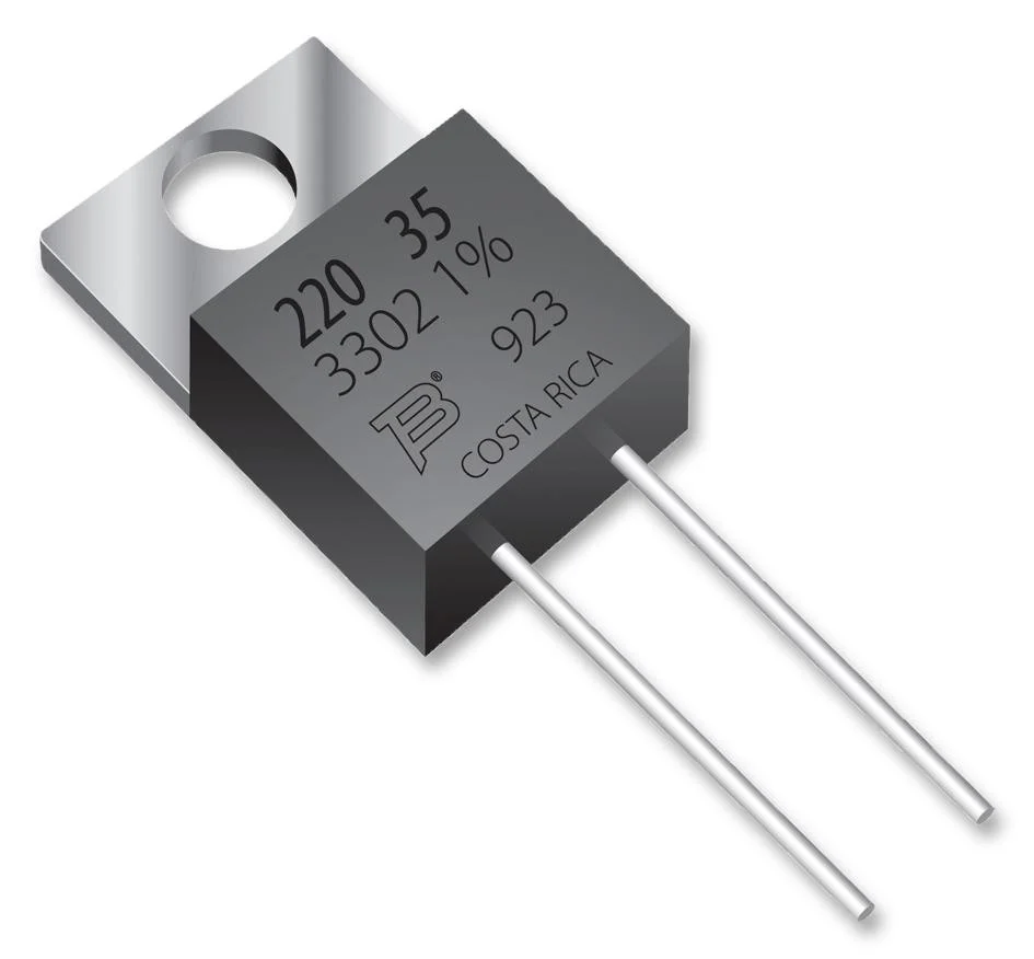 BOURNS PWR220T-20-1R50F Through Hole Current Sense Resistor, AEC-Q200 PWR220T-20 Series, 1.5 ohm, 20 W, ± 1%, TO-220