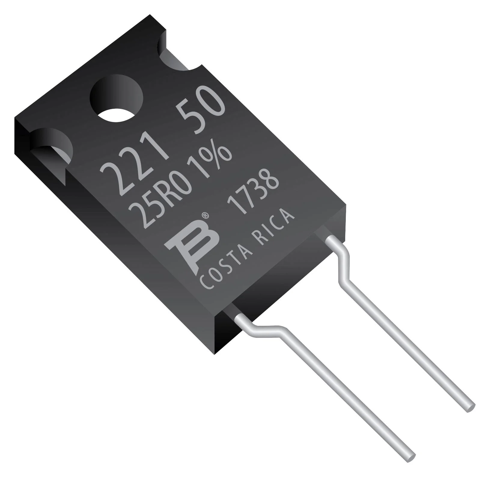 BOURNS PWR221T-50-56R0F Through Hole Resistor, 56 ohm, PWR221T-50 Series, 50 W, ± 1%, TO-220, 250 V