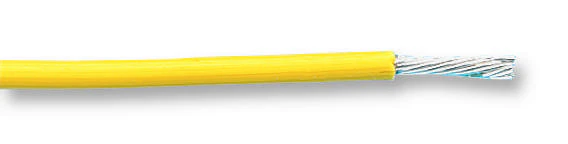 BRAND REX SPC00445A006 25M Wire, Equipment, PTFE, Yellow, 20 AWG, 0.597 mm², 82 ft, 25 m