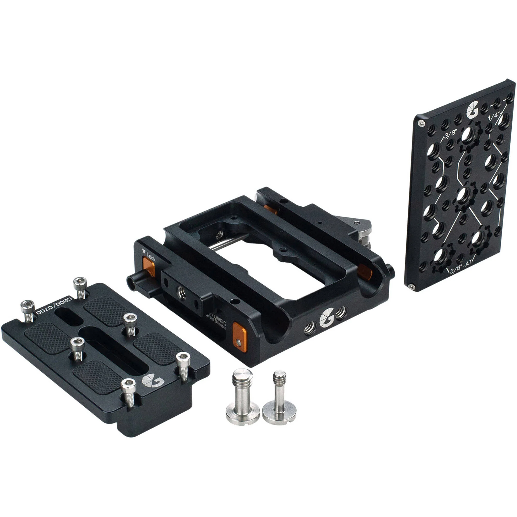 Bright Tangerine LeftField 3 Quick Release Baseplate for Canon C500 Mark II & C300 Mark III - Image 3