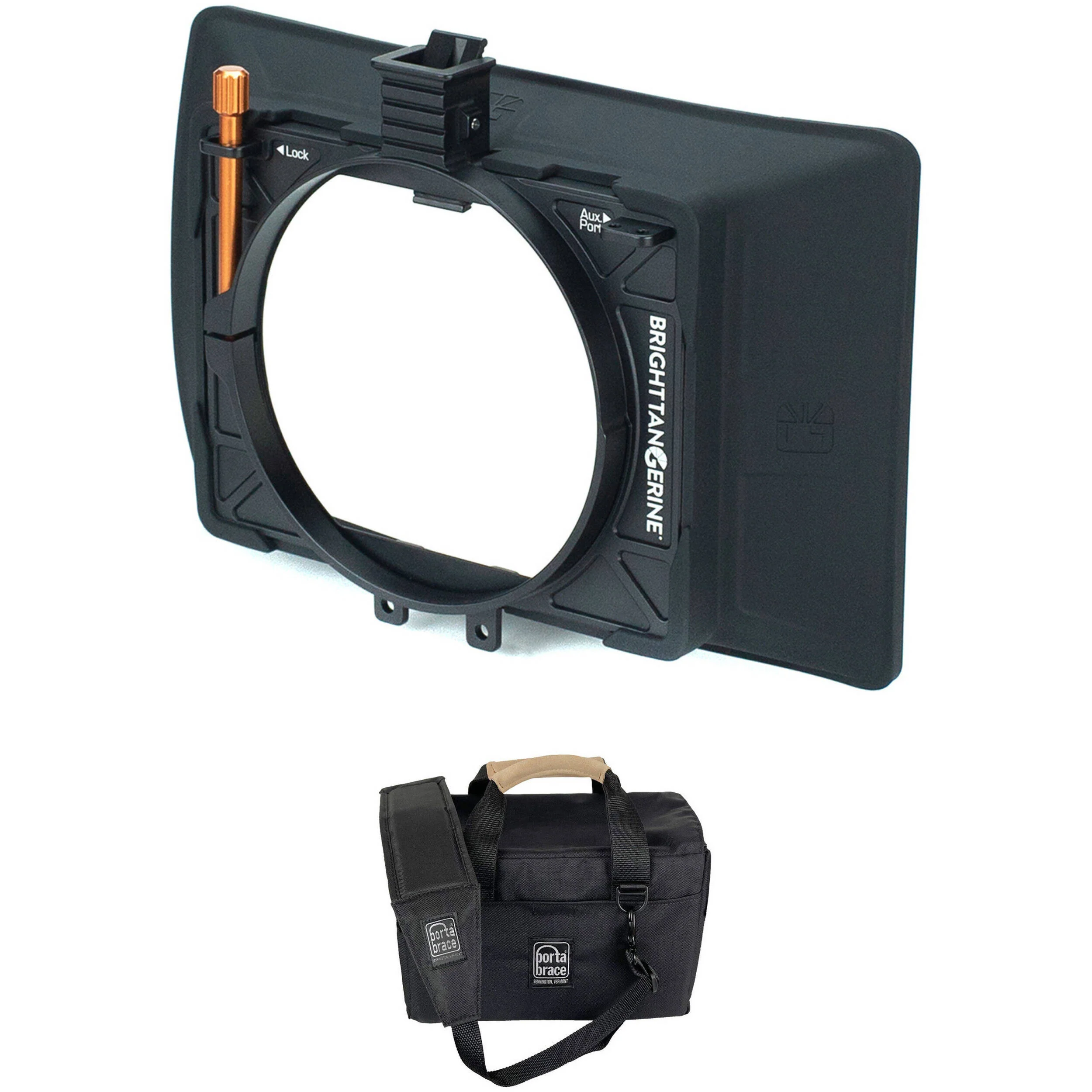 Bright Tangerine Misfit Atom Clip-On Matte Box and Carrying Case Kit