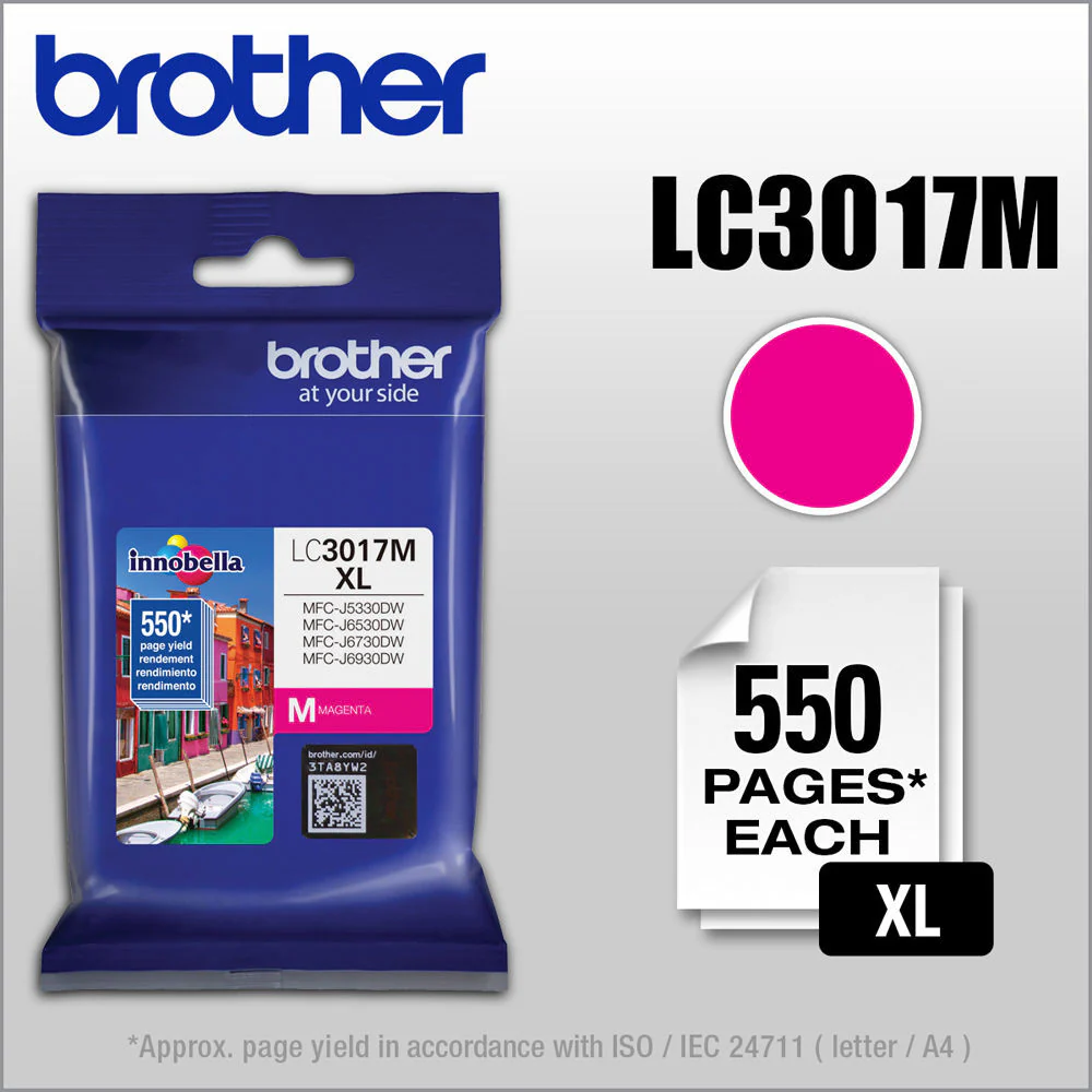 Brother LC3017M High Yield XL Magenta Ink Cartridge - Image 5
