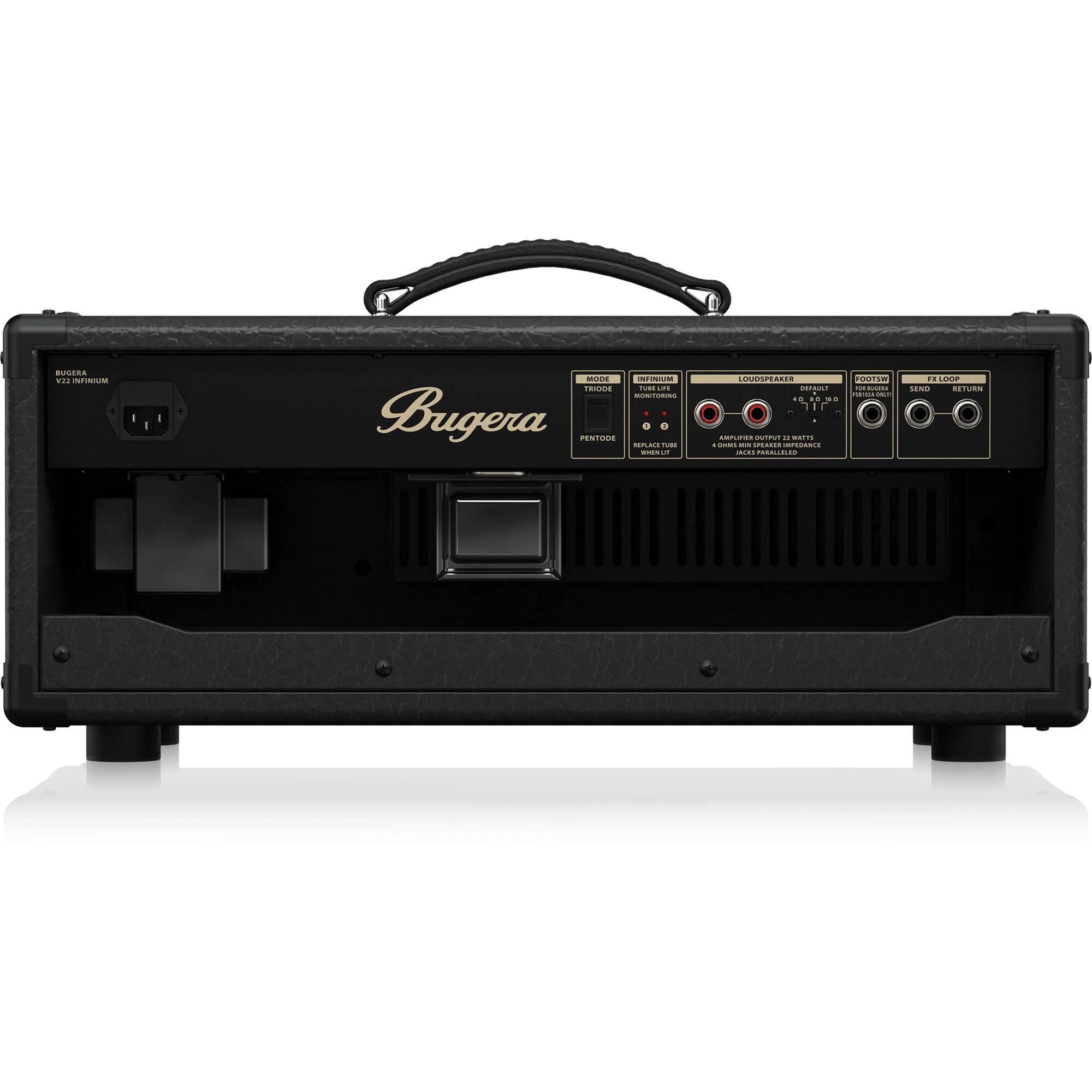 Bugera Vintage V22HD INFINIUM 22W 2-Channel Tube Amplifier Head - Image 4