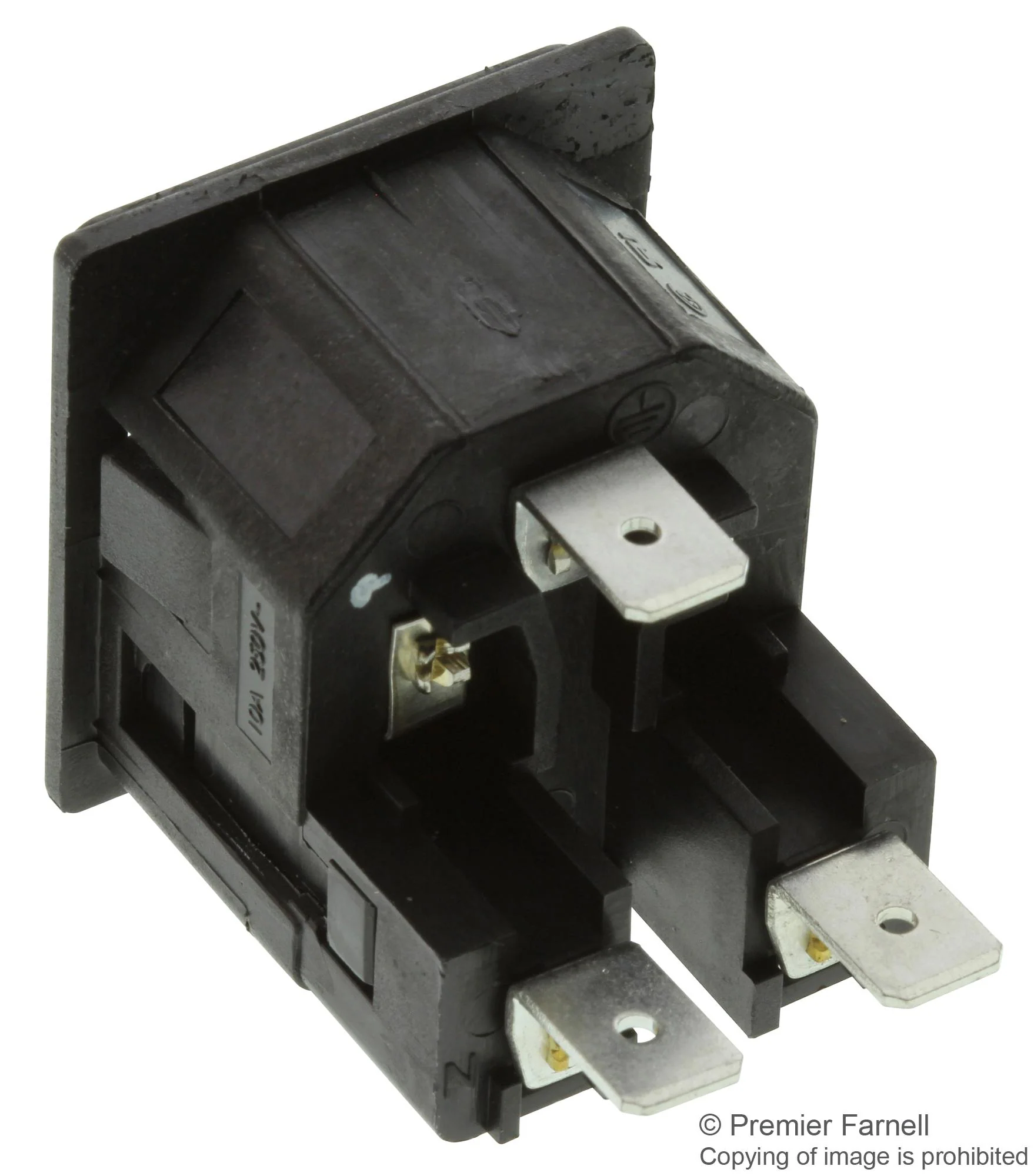 Bulgin Limited PF0033/20/63 PF0033/20/63 Un-Filtered IEC Power Entry Module C14 General Purpose 10 A 250 VAC 2-Pole Fuse Holder - Image 2