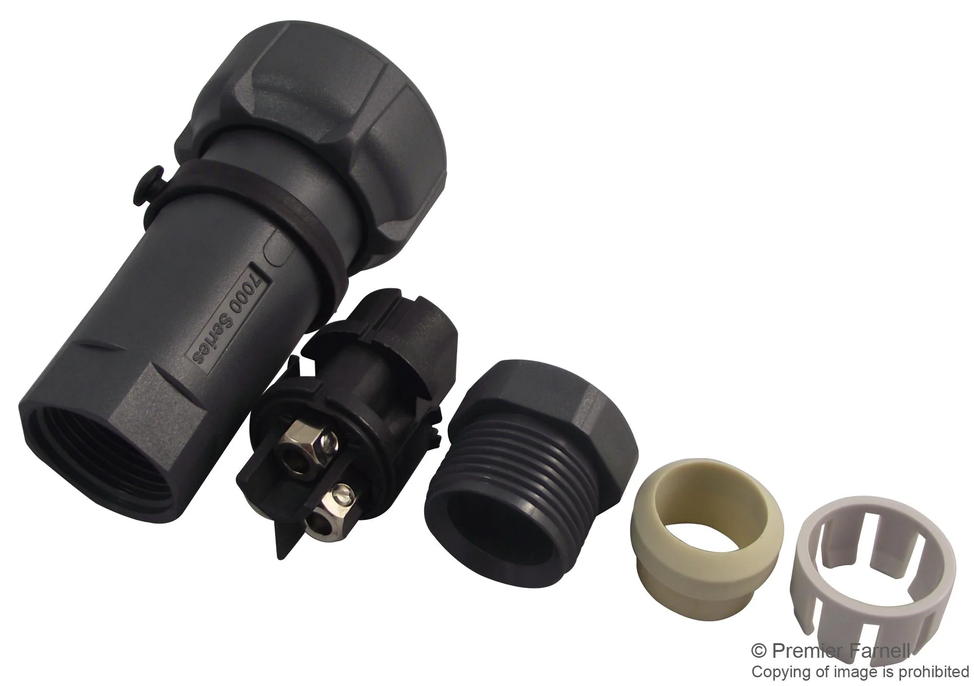 Bulgin Limited PXP7010/02S/ST/1113 PXP7010/02S/ST/1113 Circular Connector Buccaneer 7000 Series Cable Mount Plug 2 Contacts Screw Socket - Image 2