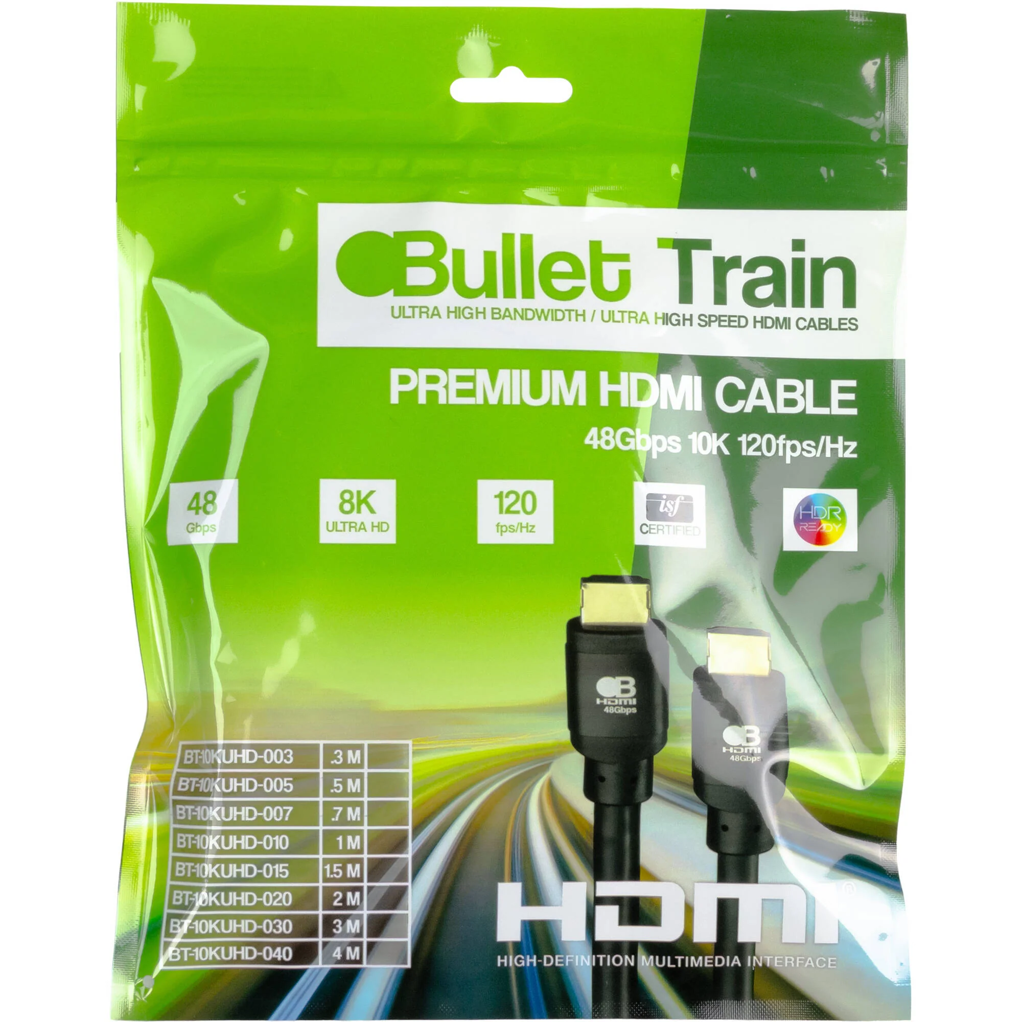 Bullet Train 10K 48 Gb/s HDMI Cable (2.3') - Image 3