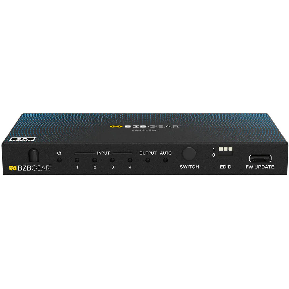 BZBGEAR 4x1 UHD 8K HDMI/USB-C 2.1 Switcher - Image 2