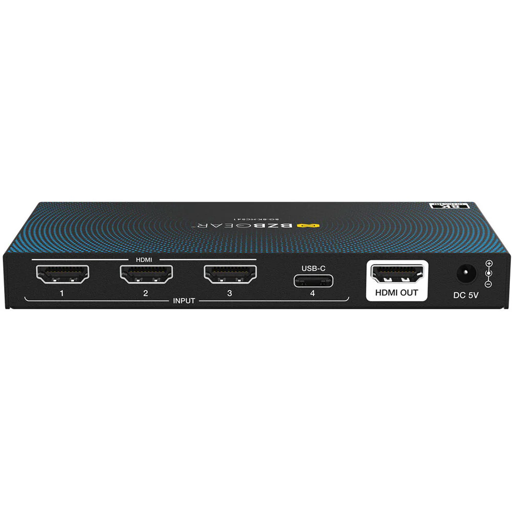 BZBGEAR 4x1 UHD 8K HDMI/USB-C 2.1 Switcher - Image 3